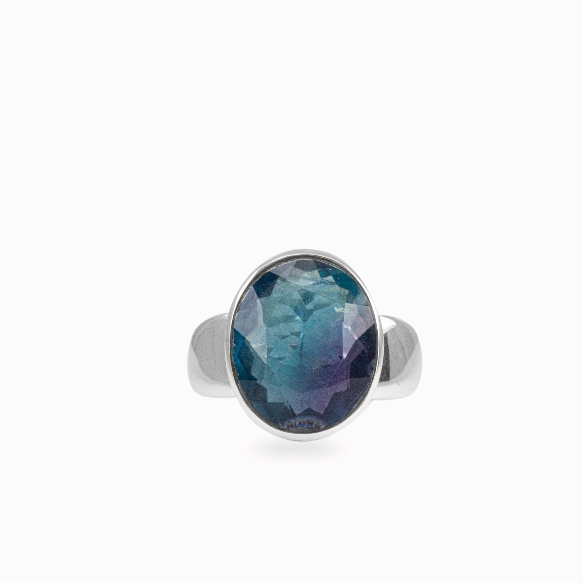 Purple hot sale fluorite ring