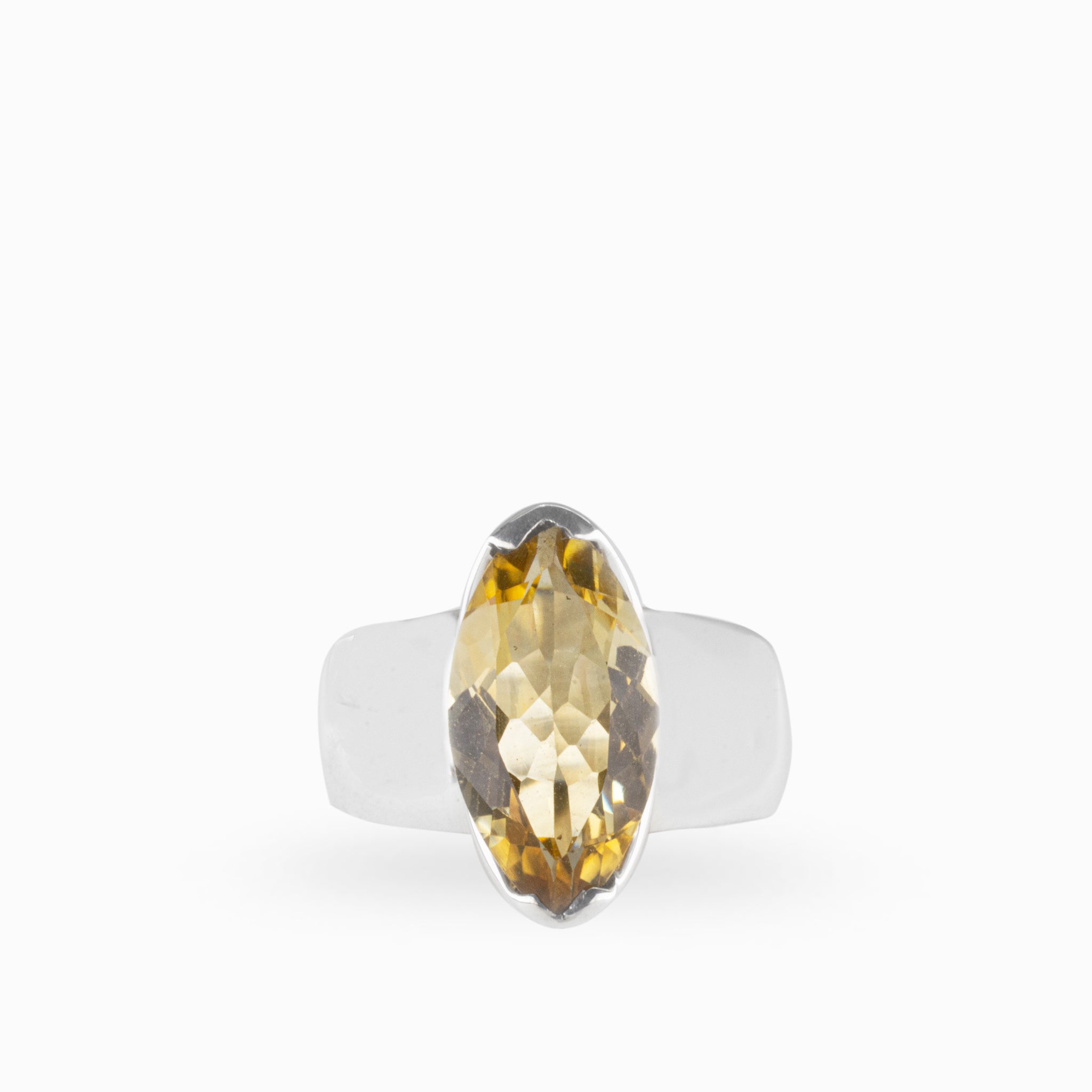 Real citrine deals ring