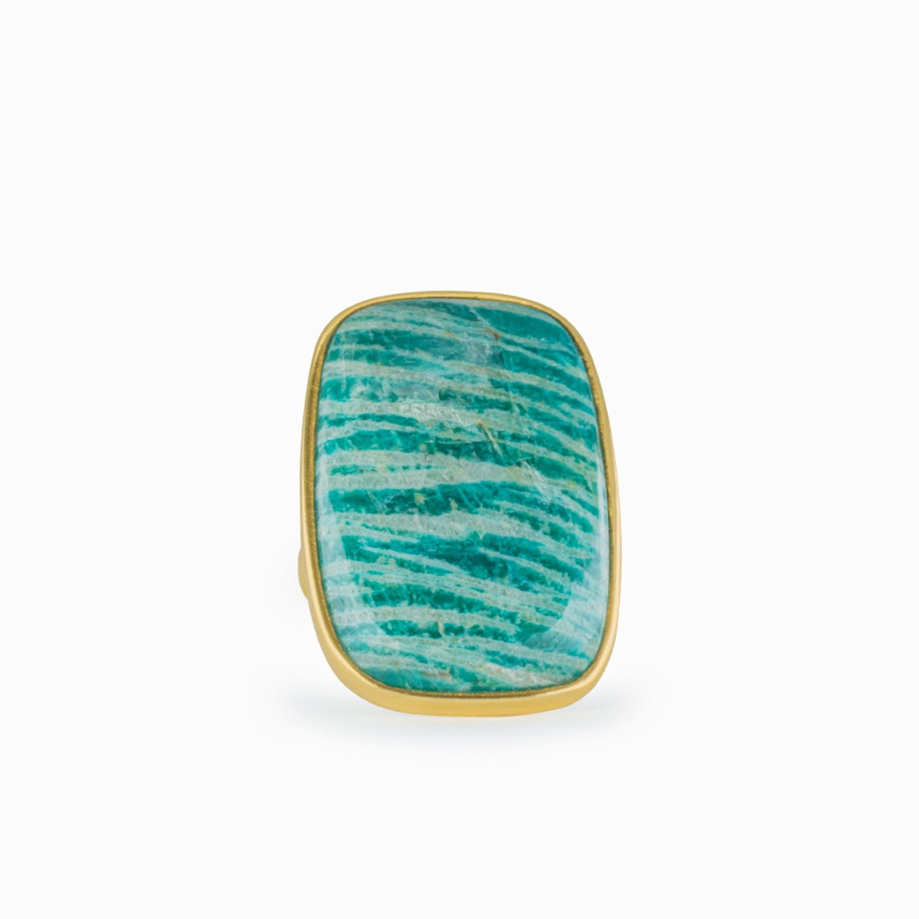 Amazonite deals crystal ring