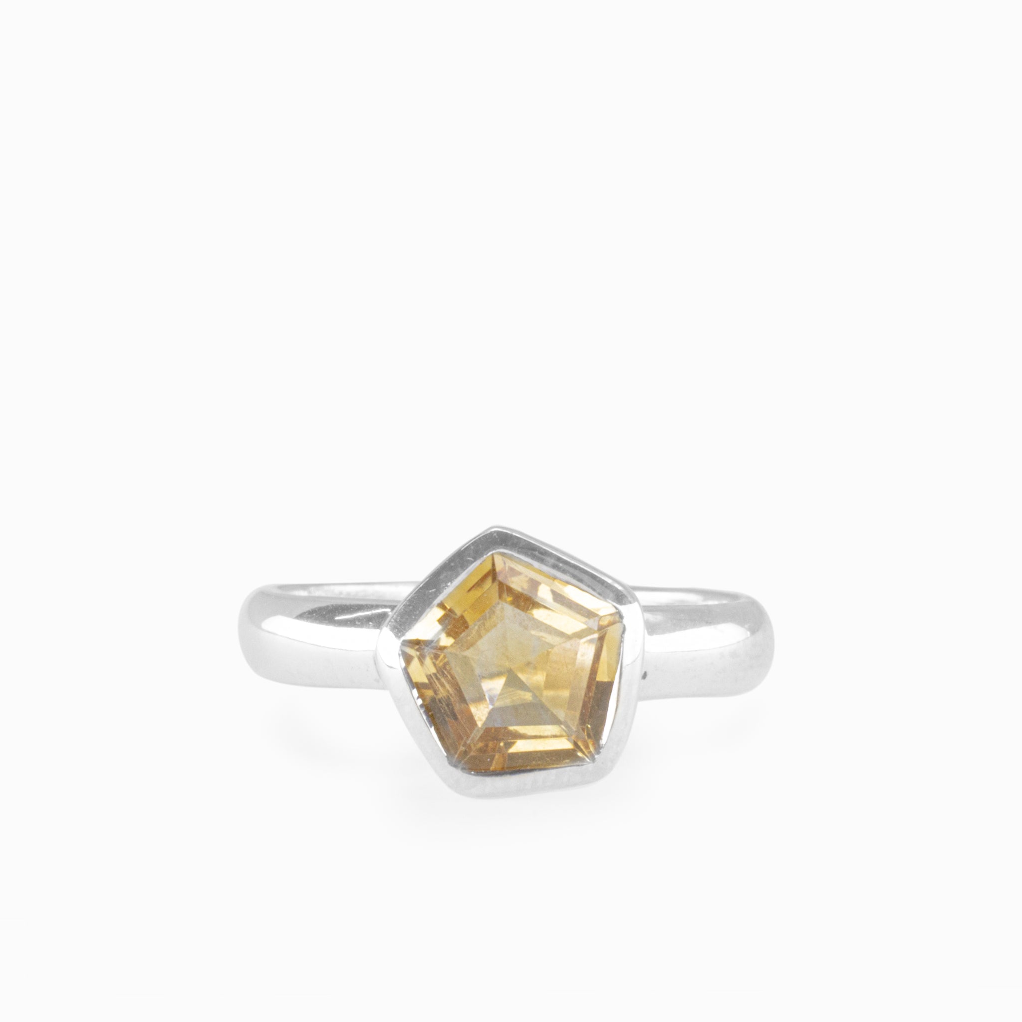 Real citrine online ring