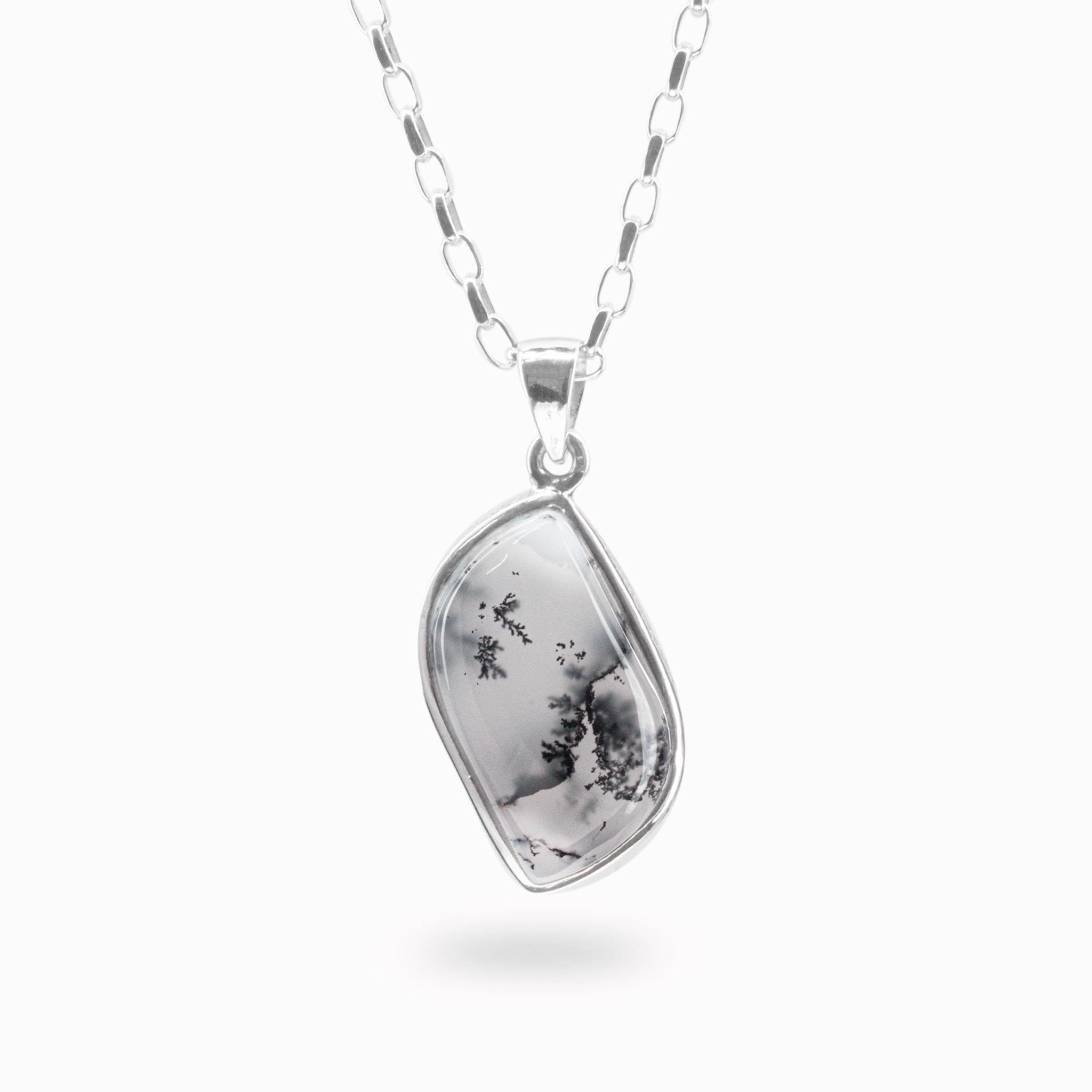 Stunning 925 Sterling purchases Dendritic Opal Necklace