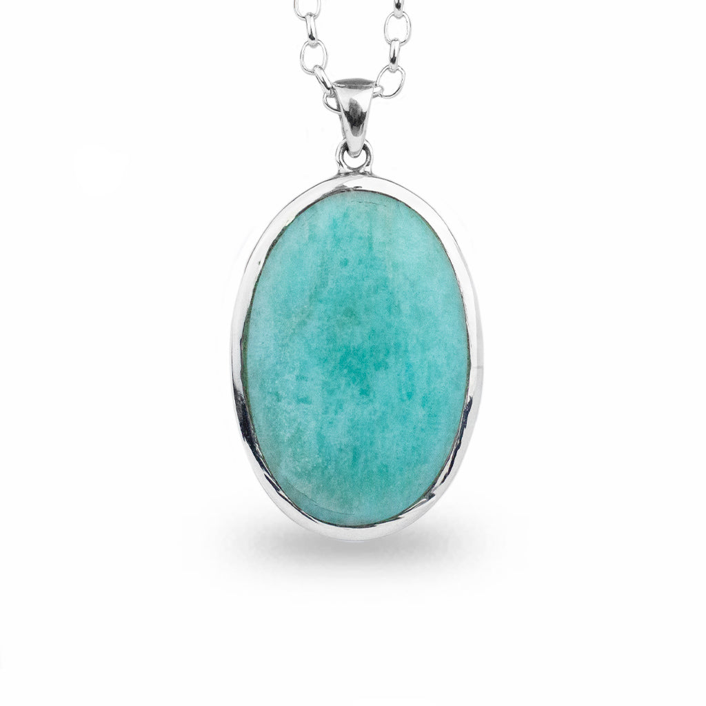 Amazonite store crystal necklace