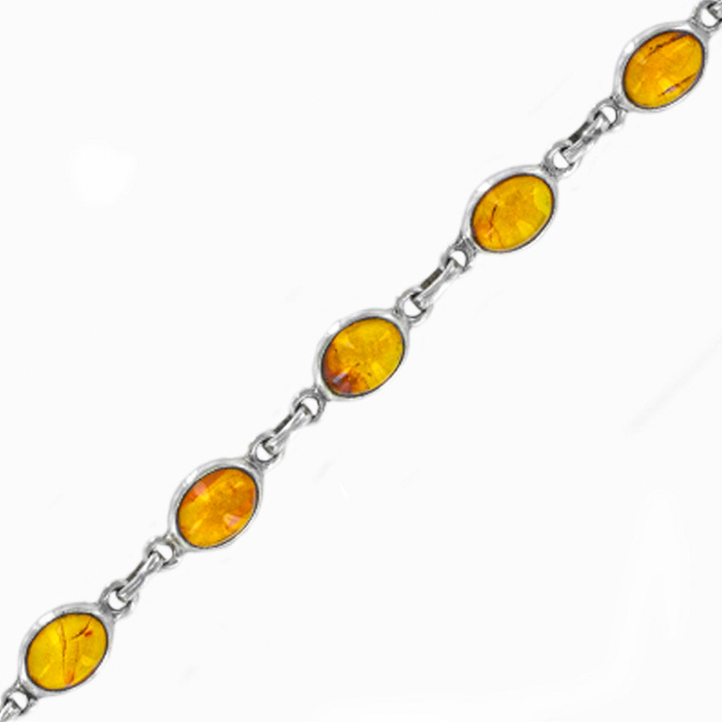 On sale Sterling amber bracelet