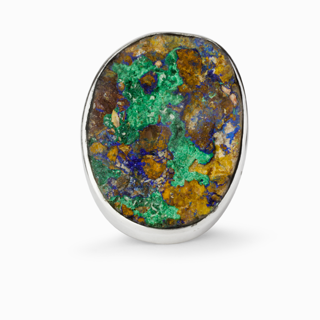 Azurite hot sale stone rings