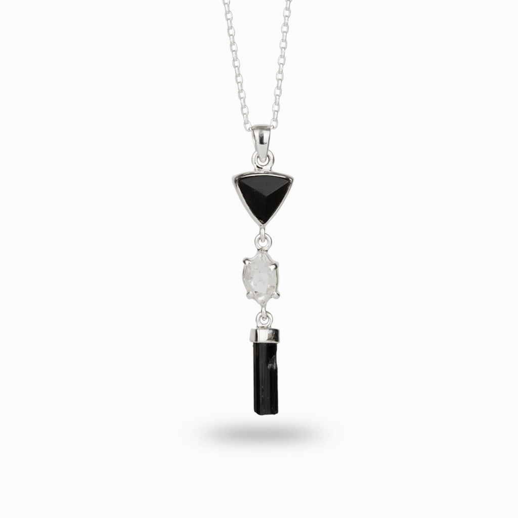 Black Tourmaline & Herkimer Diamond | Made in Earth Australia