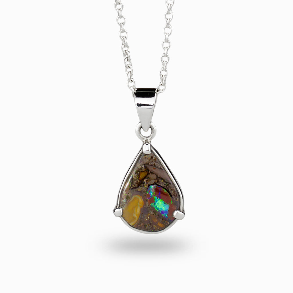 Teardrop hot sale opal pendant