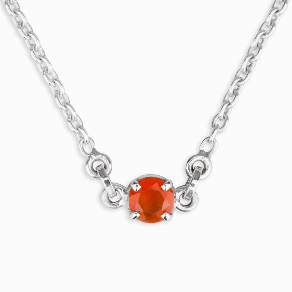 Stone aura deals orange necklace paparazzi