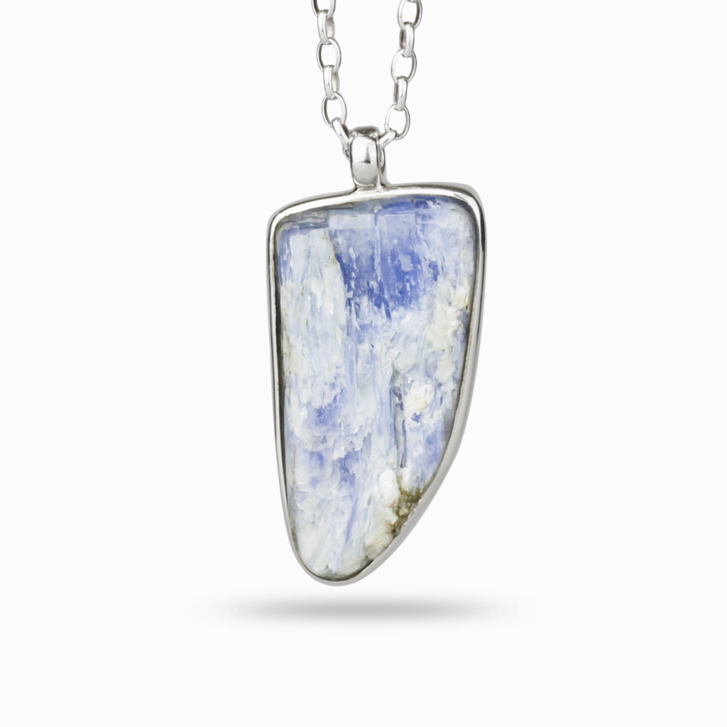 Raw on sale kyanite necklace