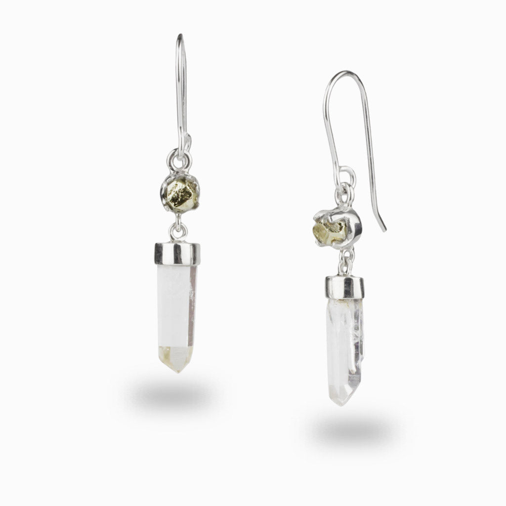 Clear crystal deals earrings