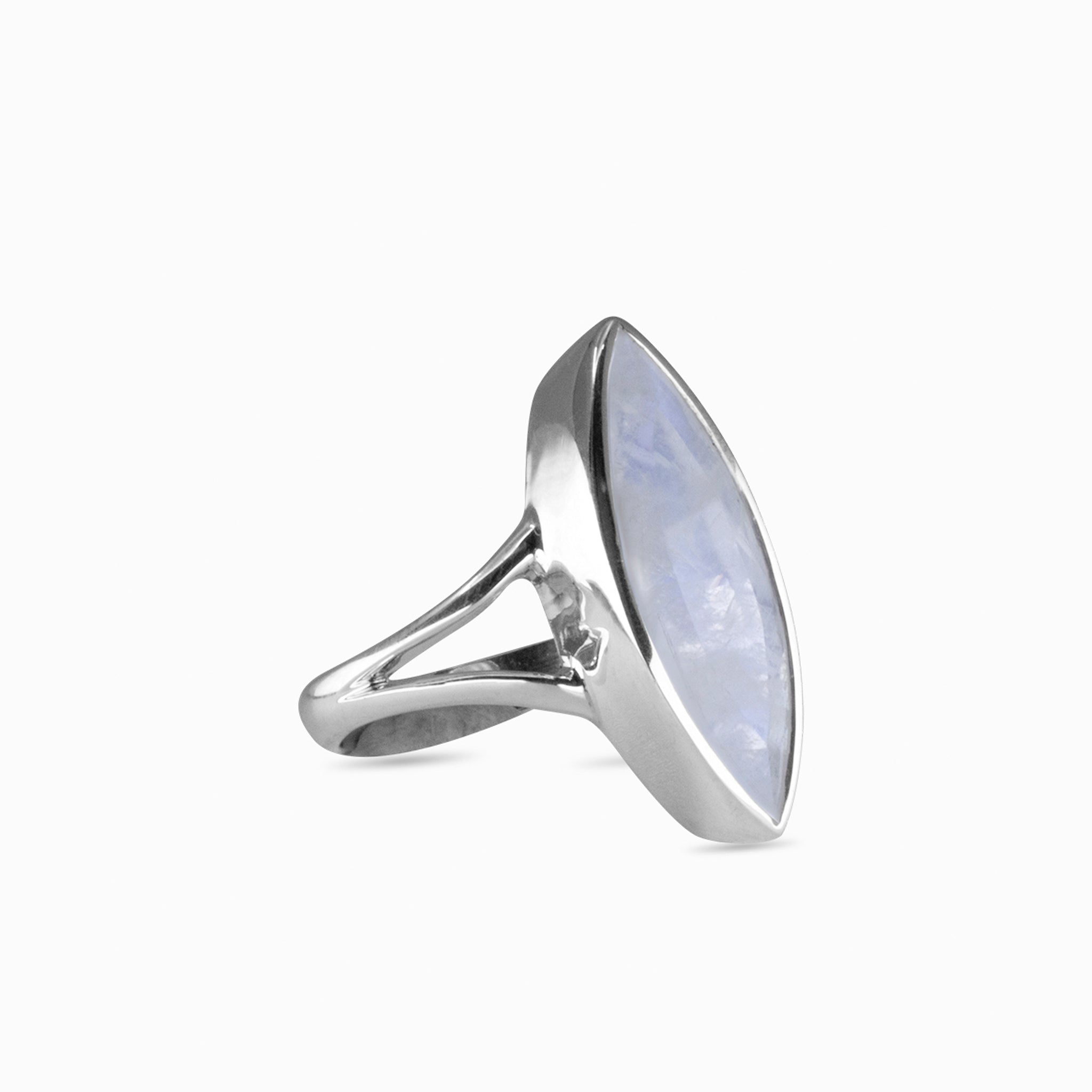 Rainbow Moonstone Ring