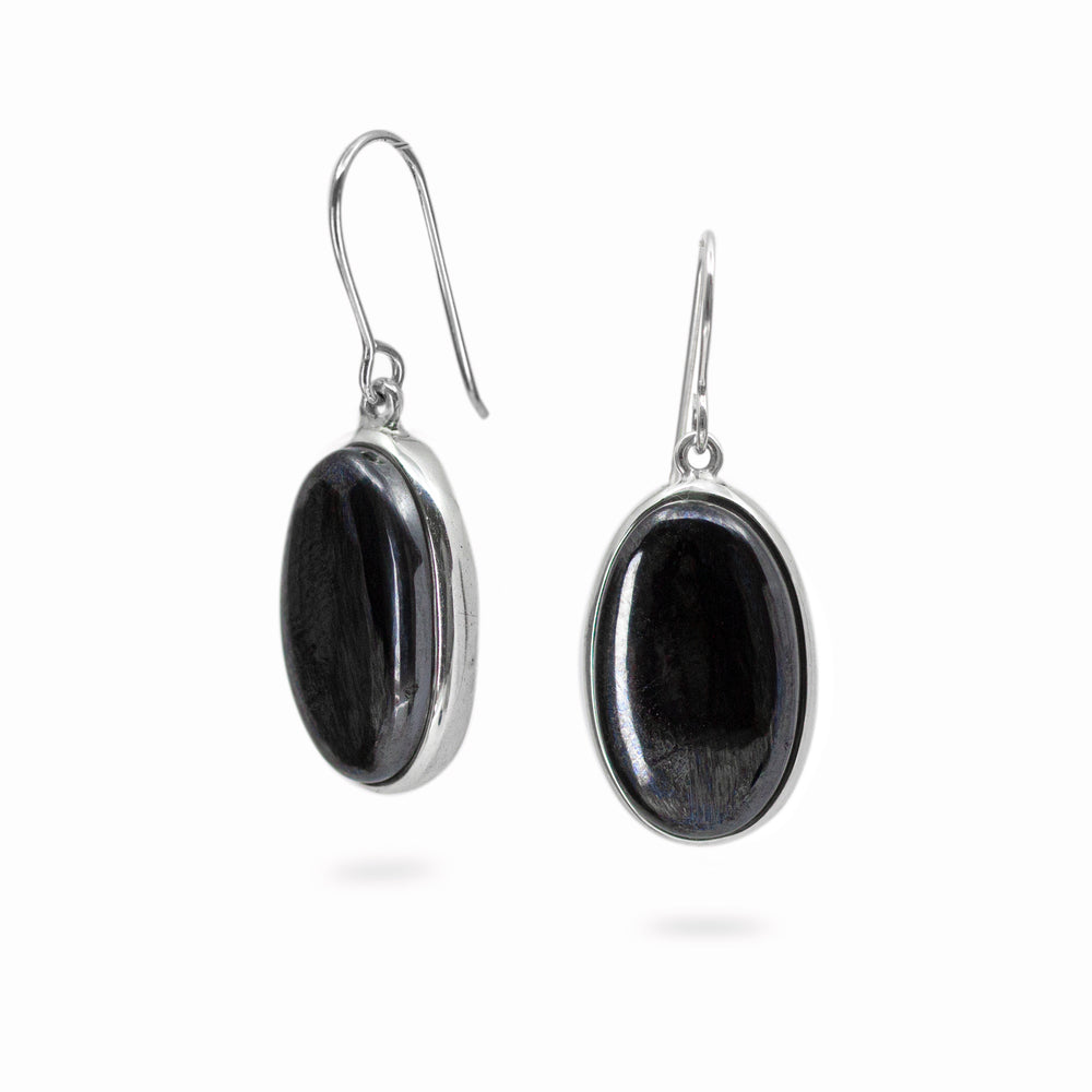 Hematite Drop Earrings Made In Earth Australia