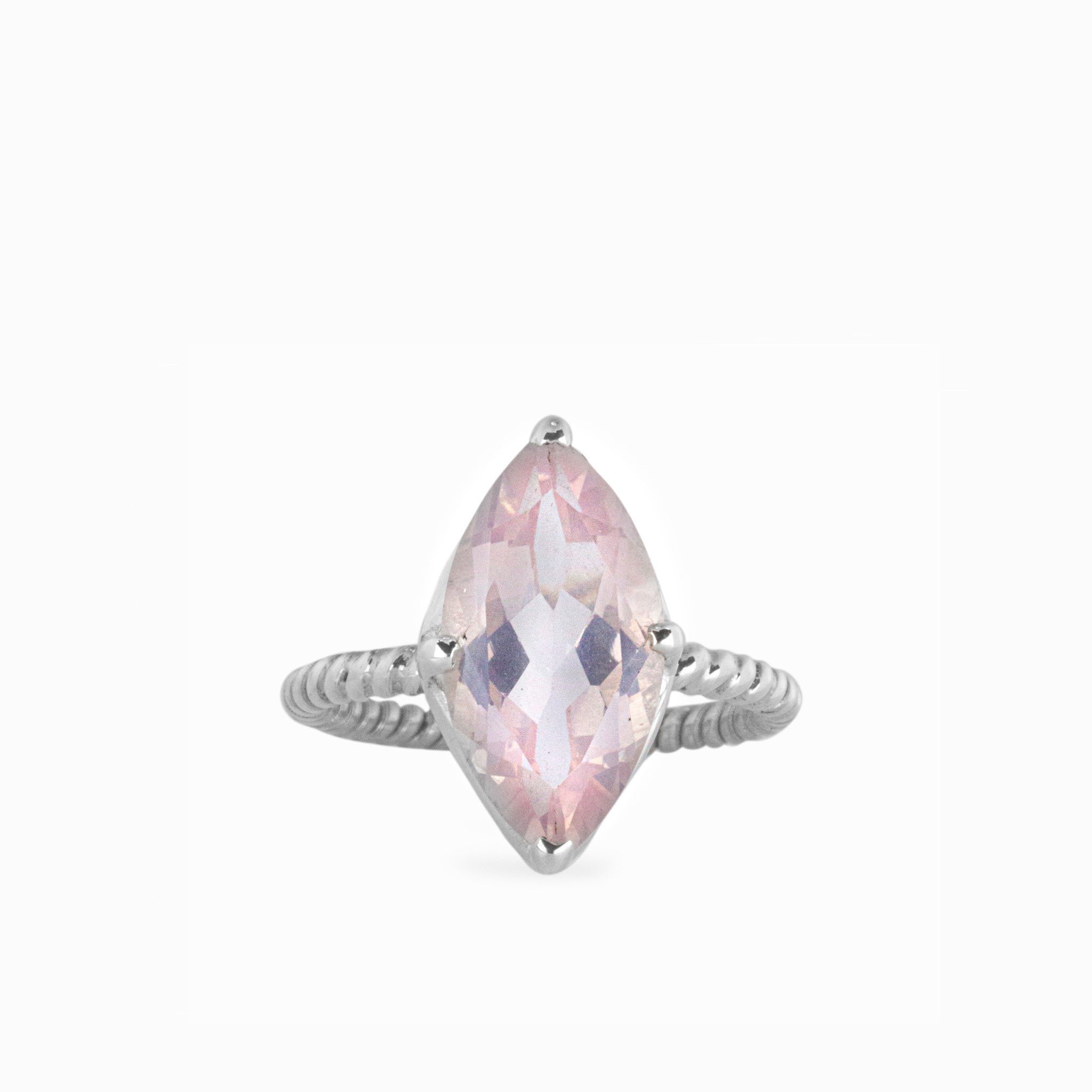 rose quartz ring