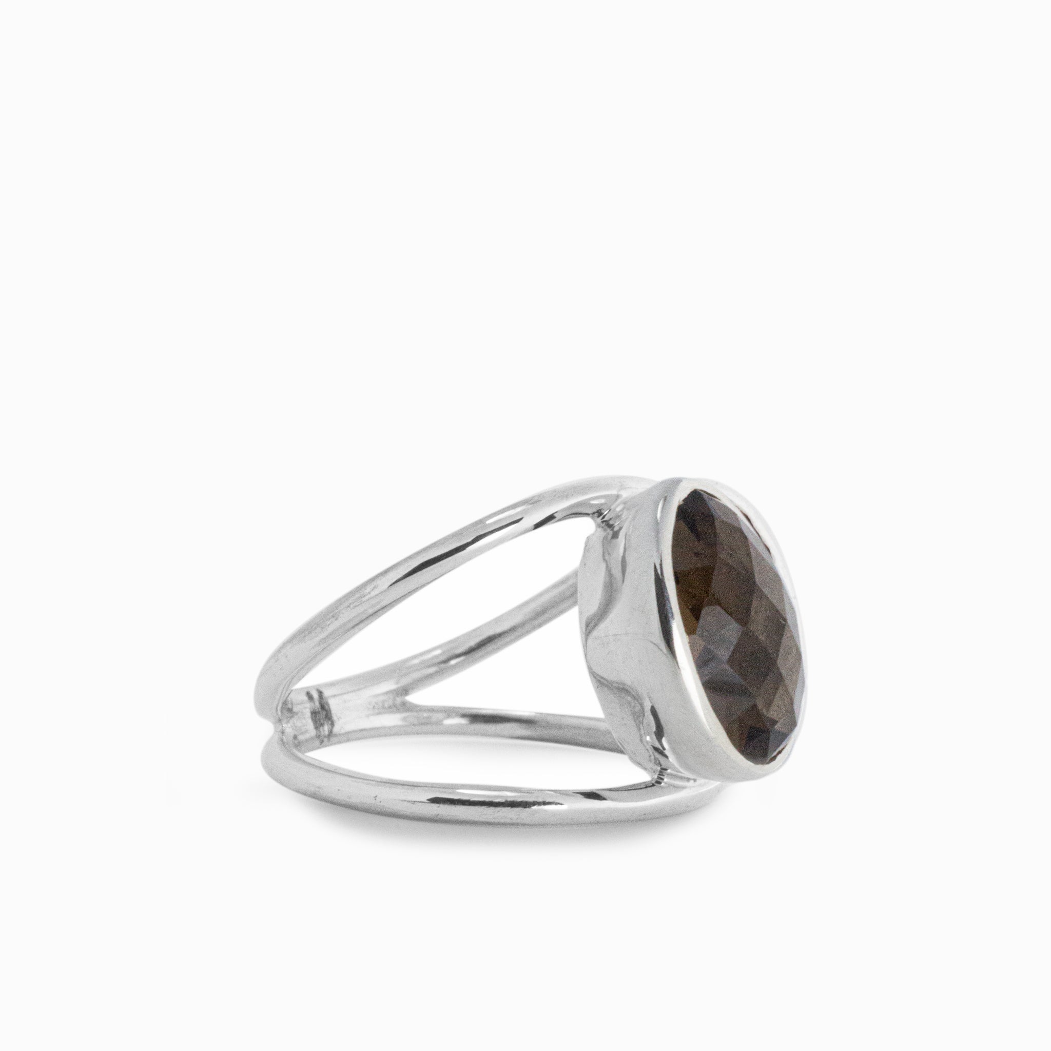 smokey quartz ring