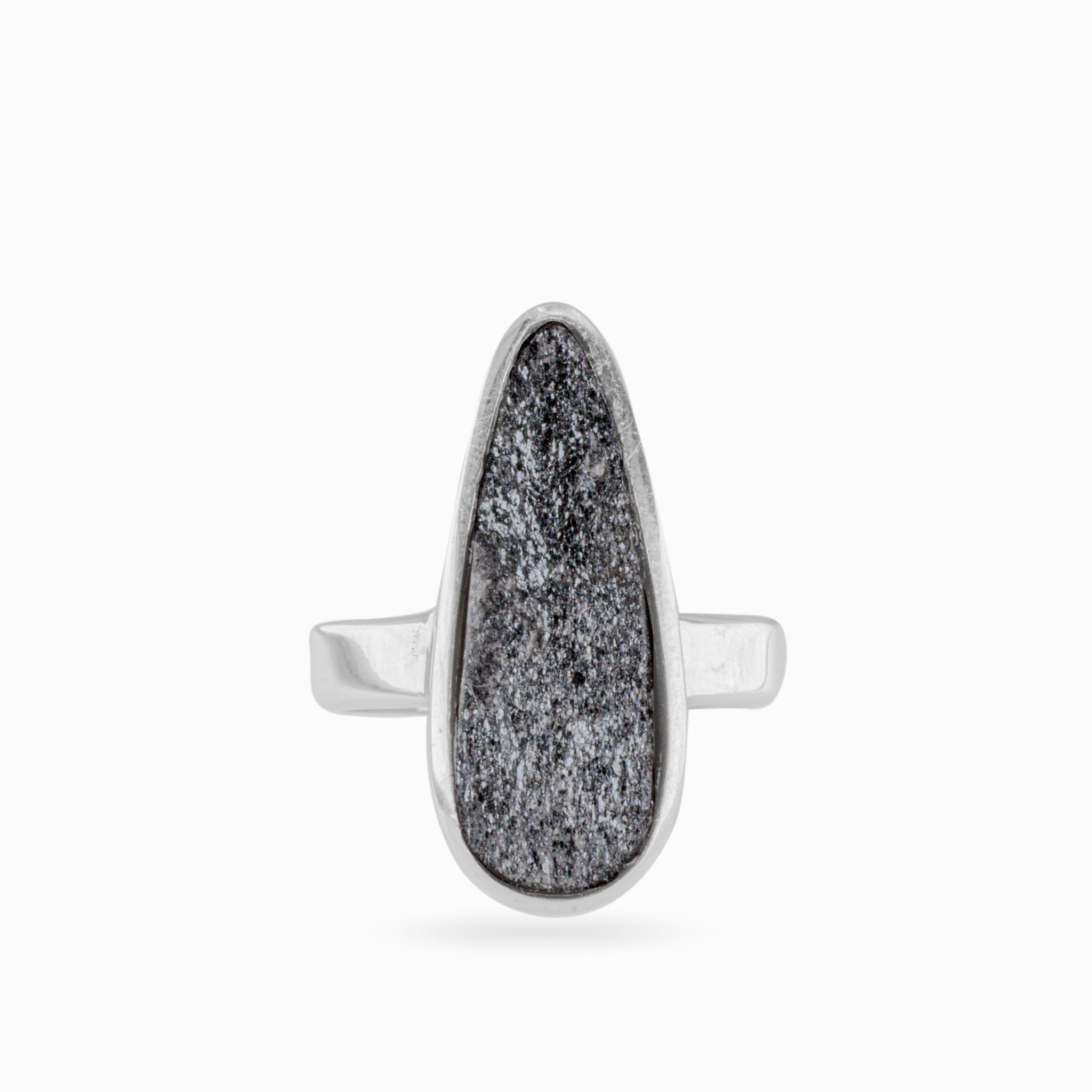 specular hematite ring