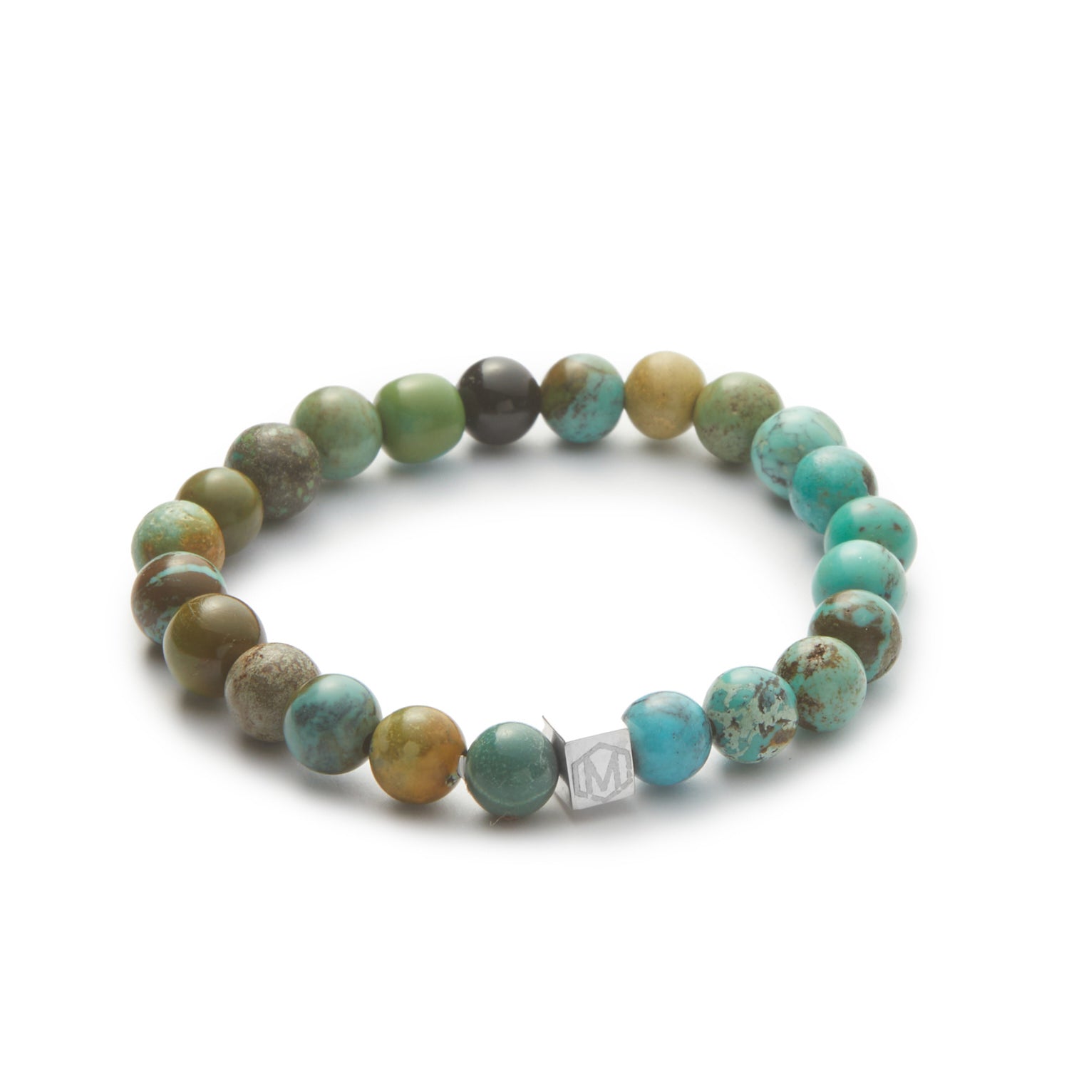 Tibetan Turquoise and black tourmaline beaded bracelets