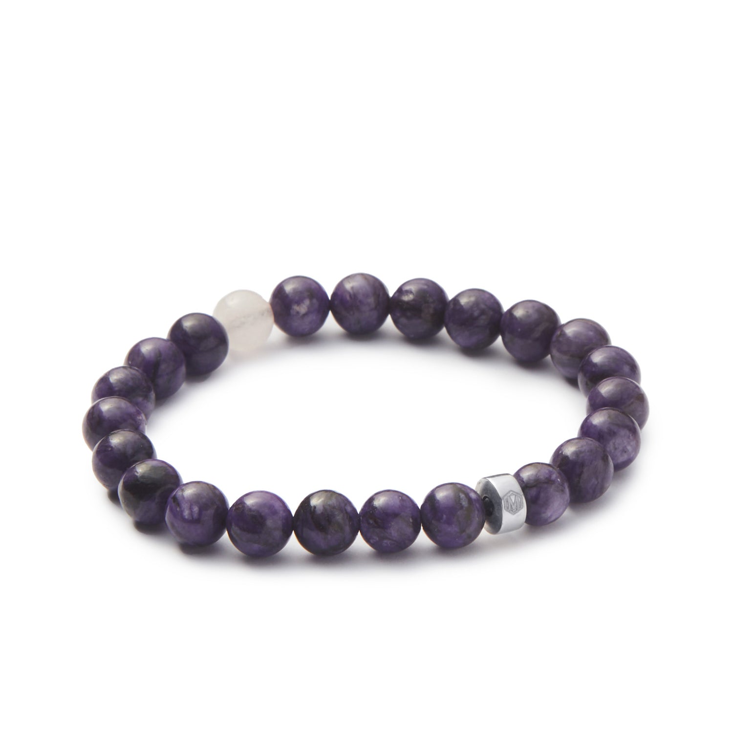 Charoite & Rose Quartz Beaded Bracelet