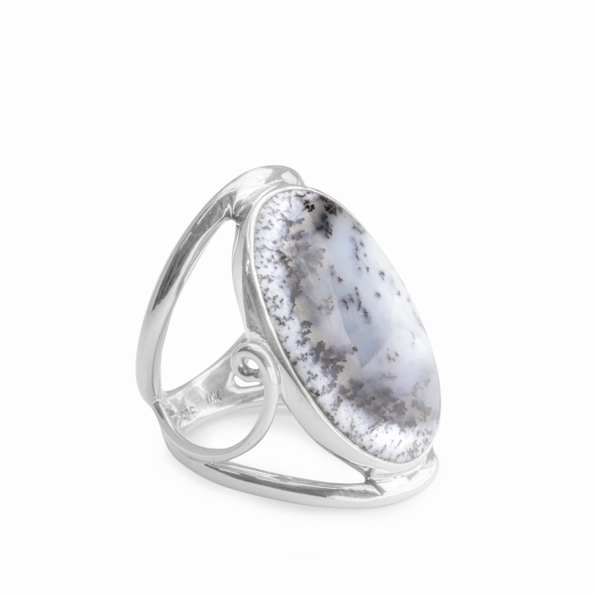 Dendritic Opal Ring