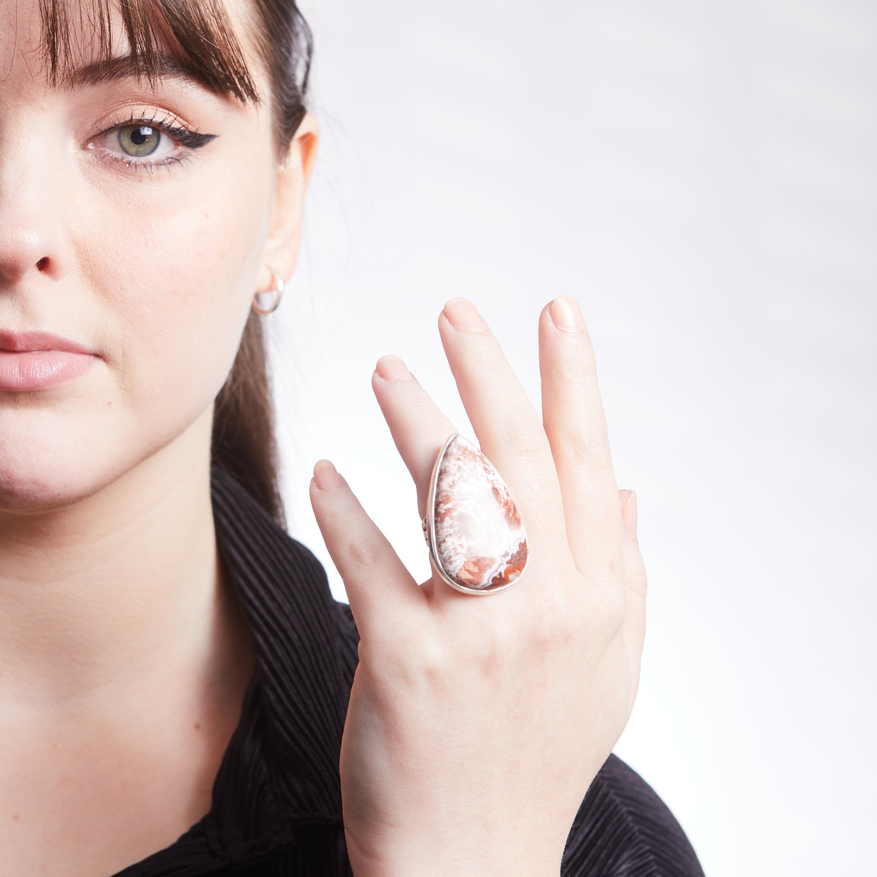 Crazy Lace Agate Ring