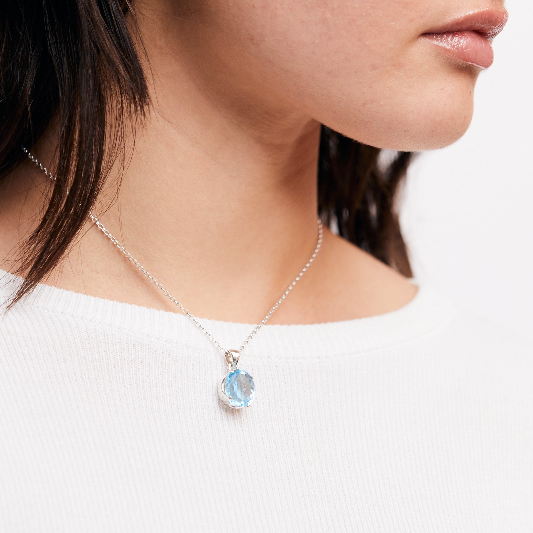 Blue Topaz Necklace