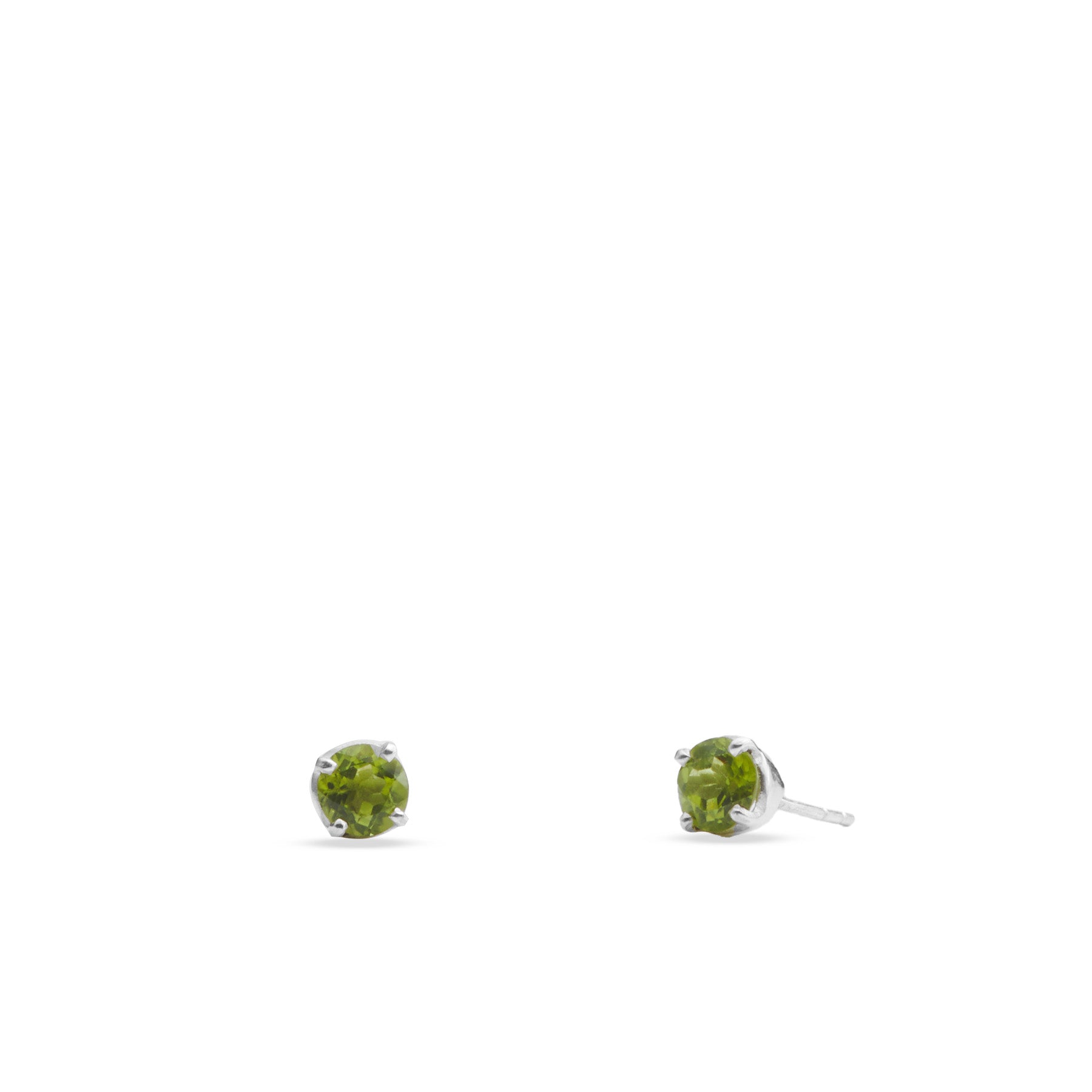 Peridot Stud Earrings