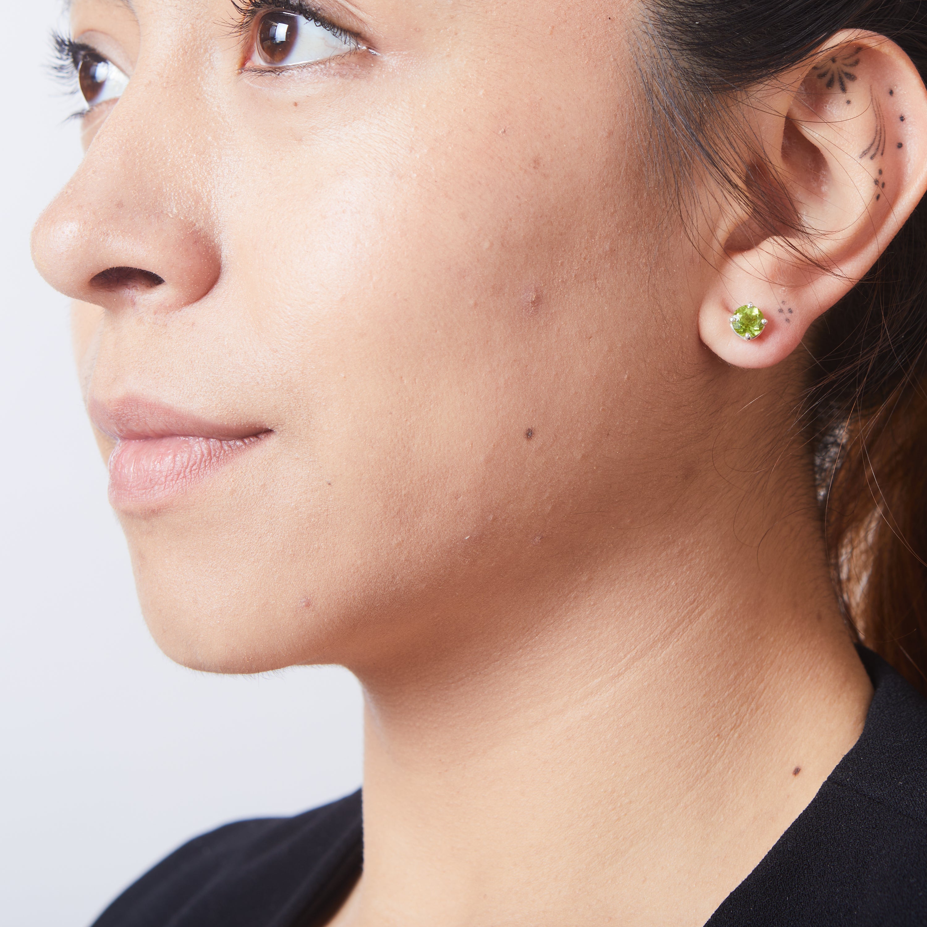 Peridot Stud Earrings