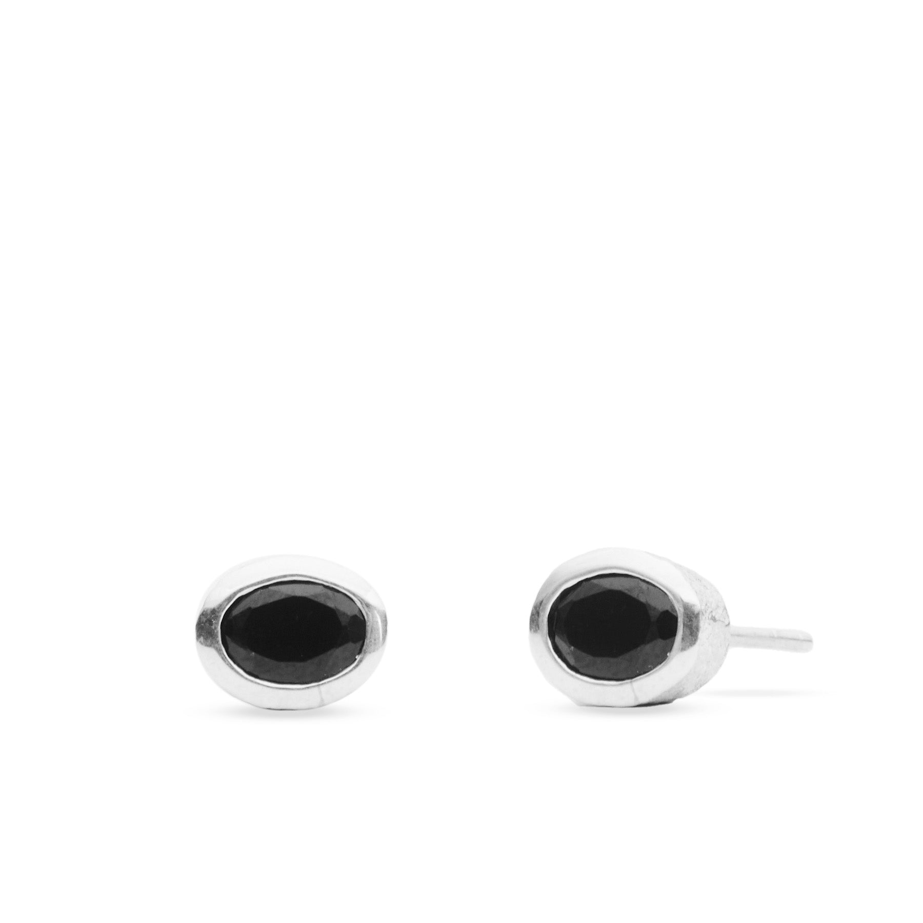 Black Onyx Stud Earrings