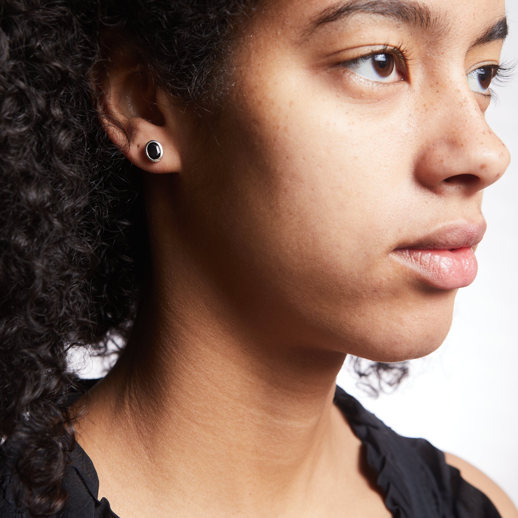 Black Onyx Stud Earrings