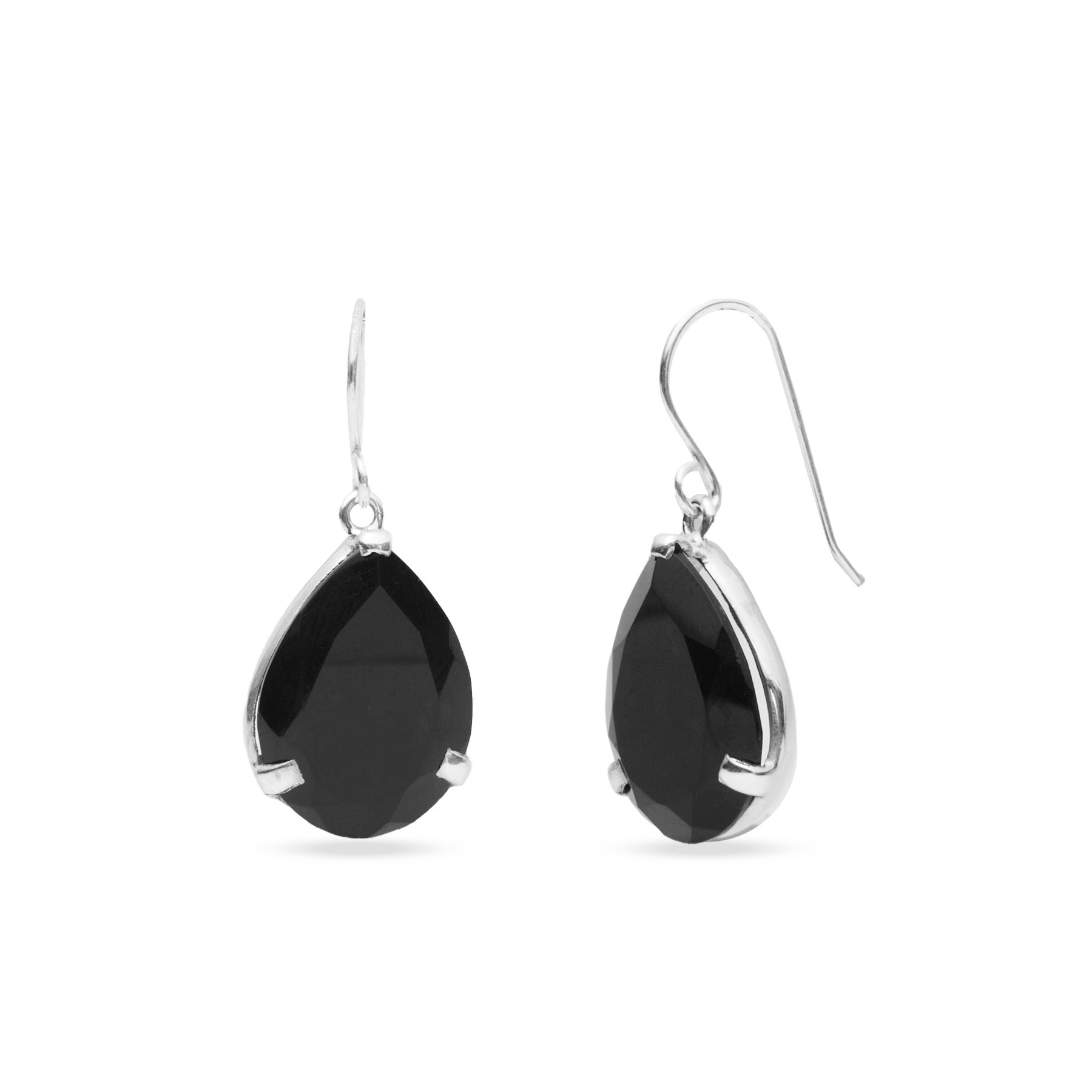 Black Onyx Drop Earrings