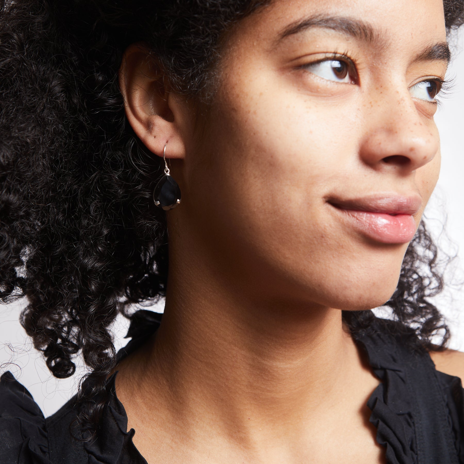 Black Onyx Drop Earrings