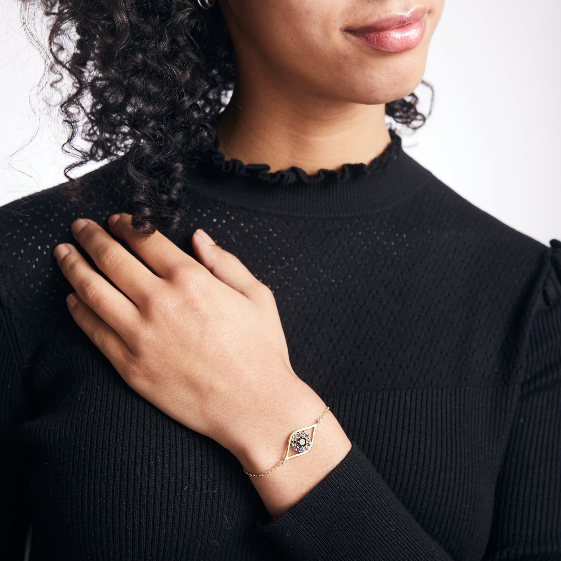 Sapphire & Black Onyx Bracelet