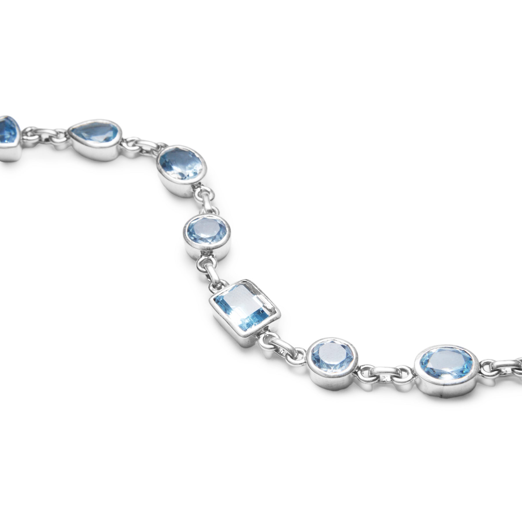 Blue Topaz multi stone bracelet