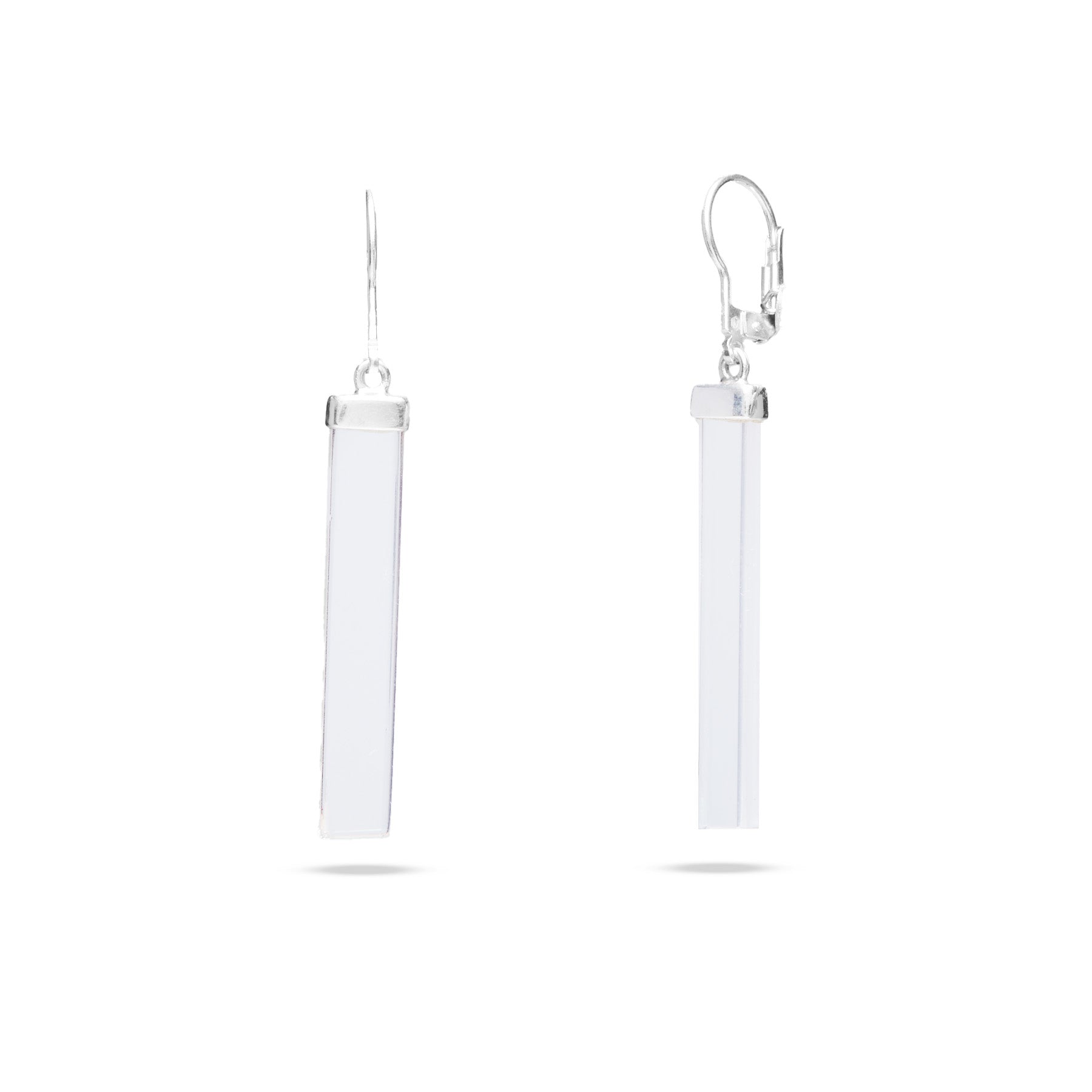 Clear Quartz Drop Earrings