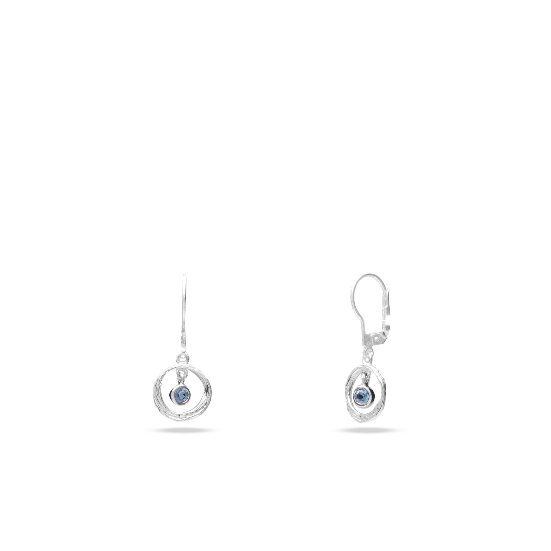 Blue Topaz Drop Earrings