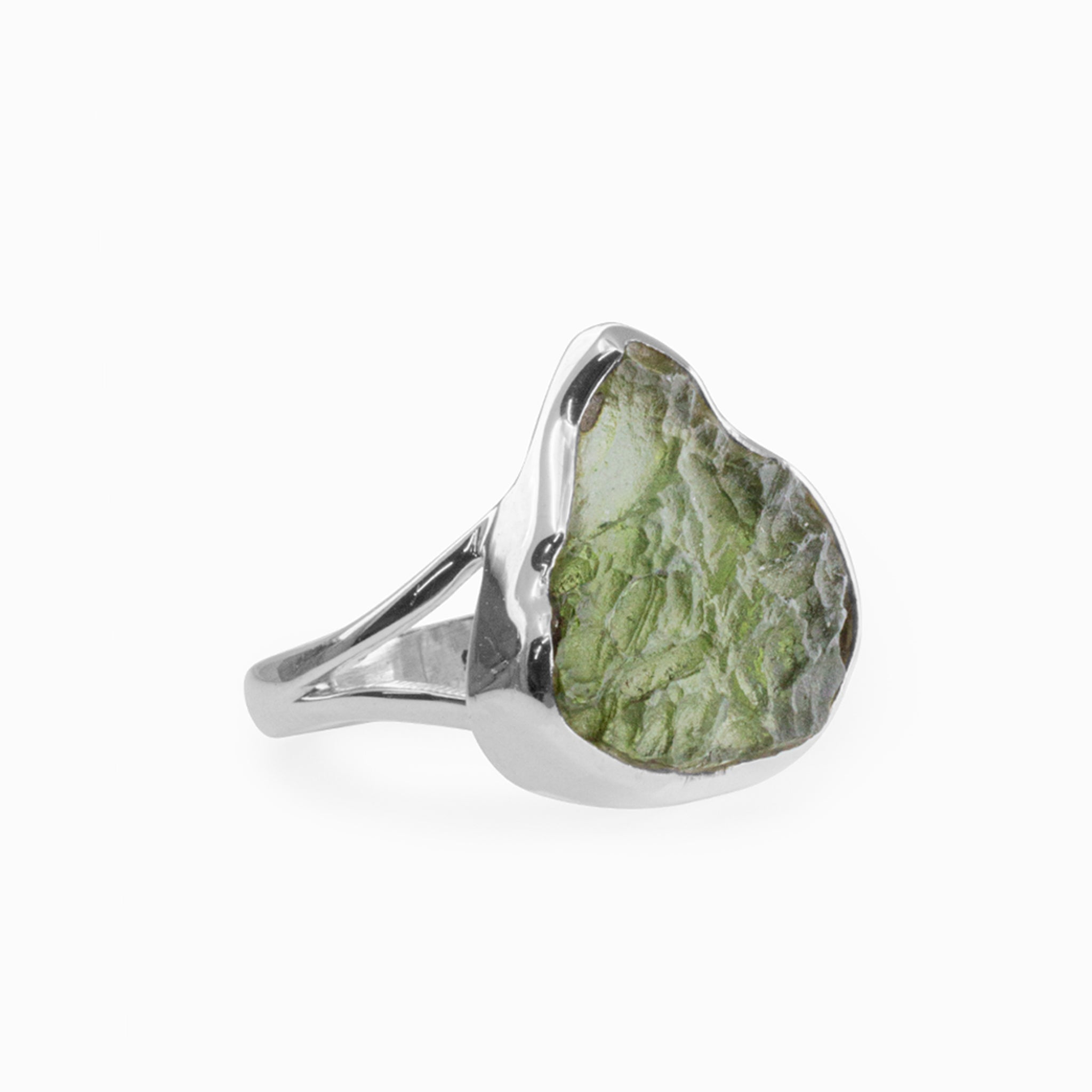 Raw moldavite deals ring