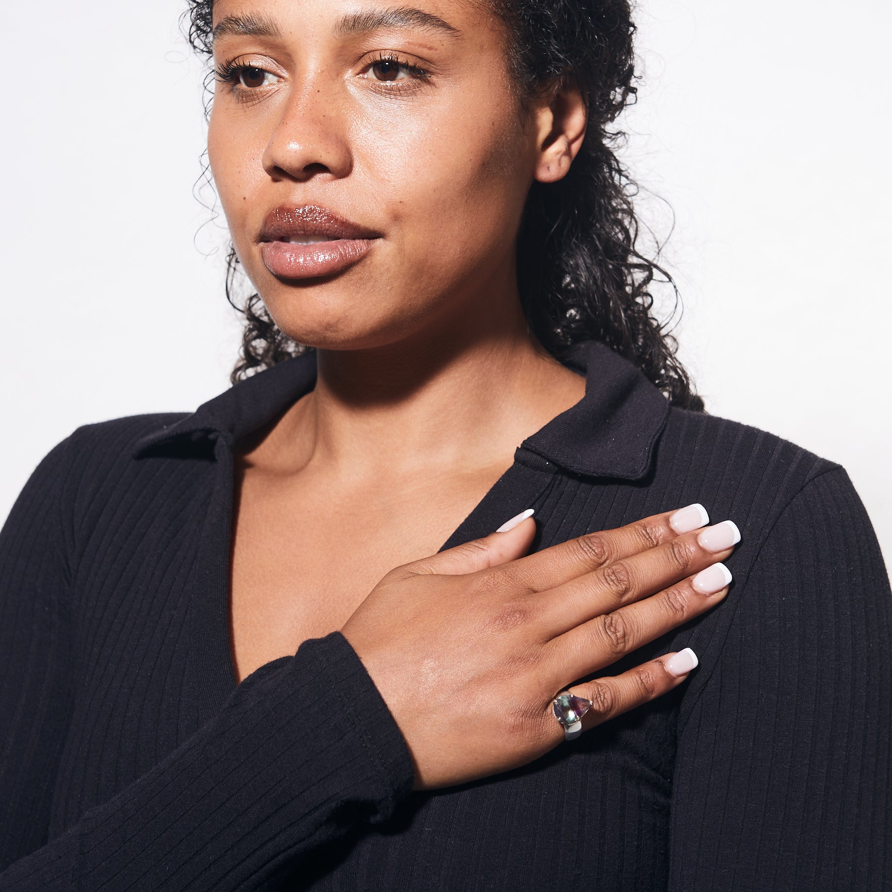 Fluorite Ring on model