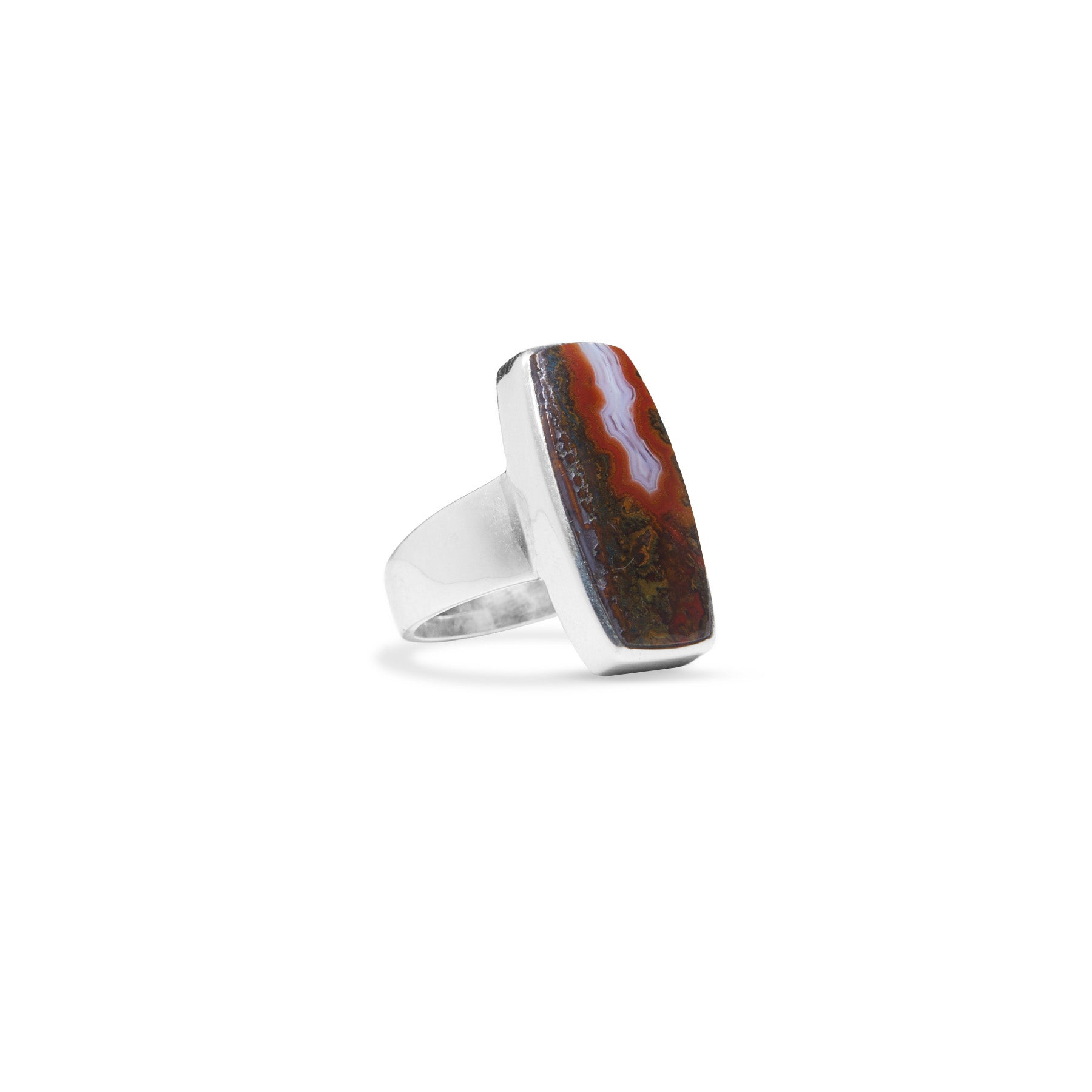 Moroccan Seam Agate Ring