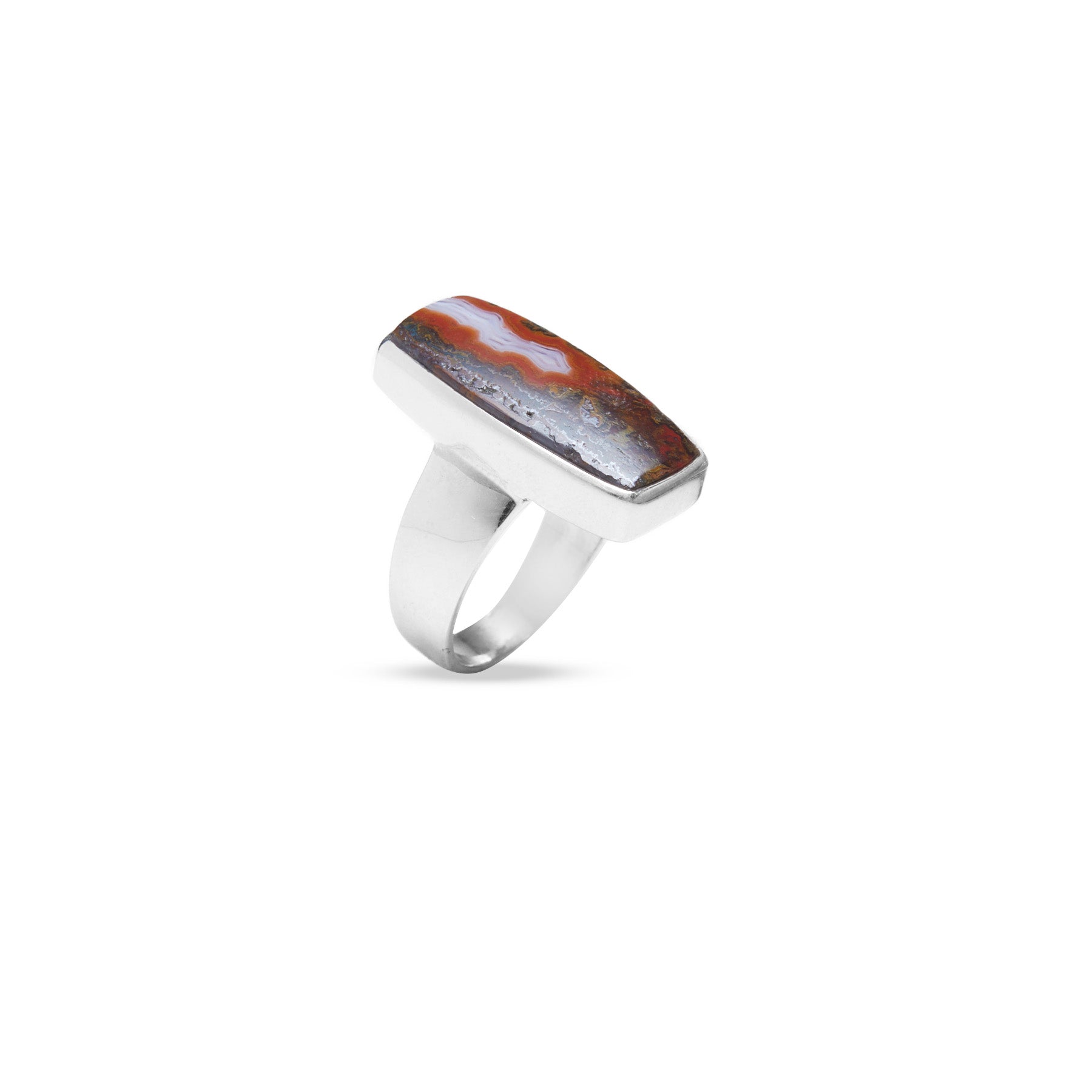 Moroccan Seam Agate Ring