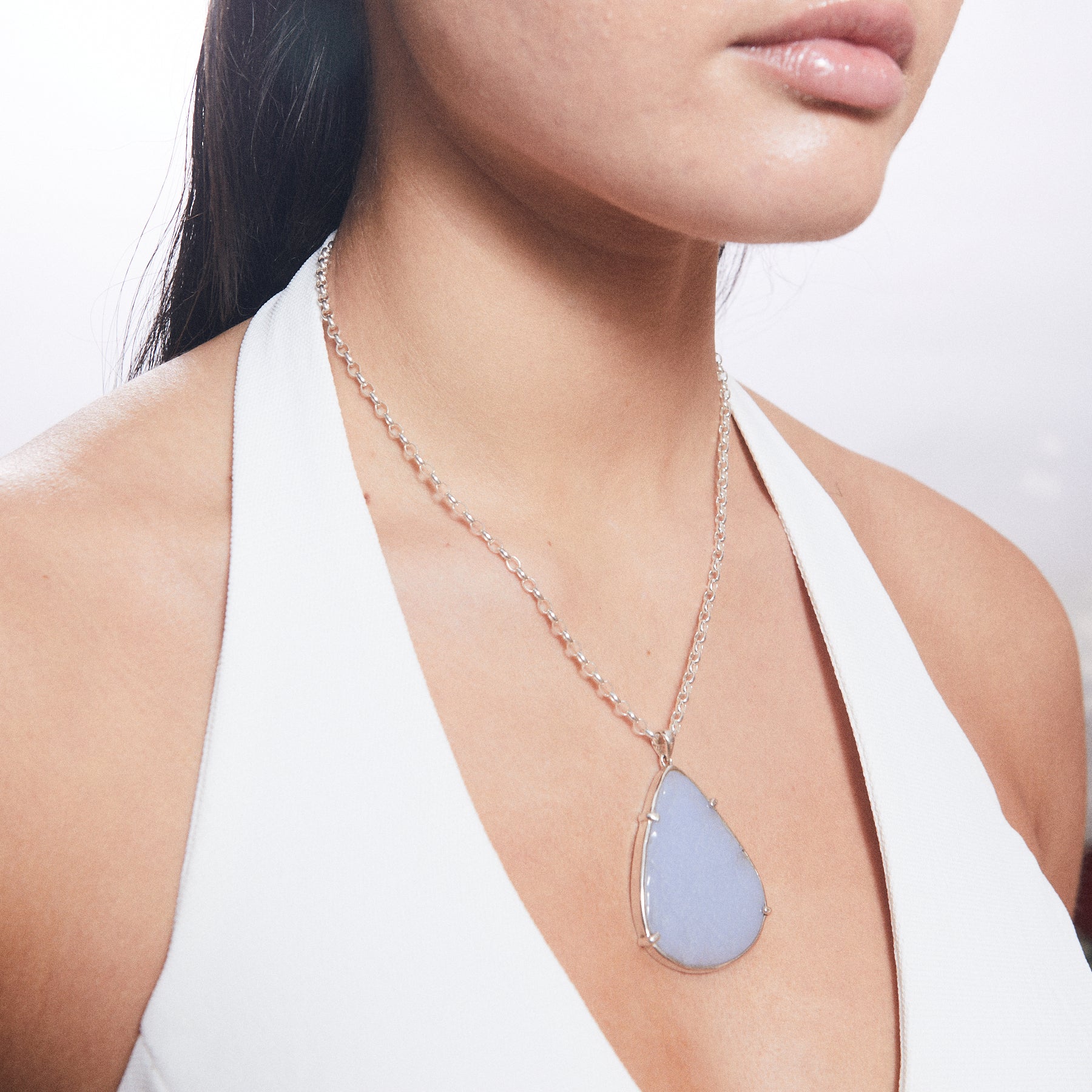 Blue Chalcedony Necklace