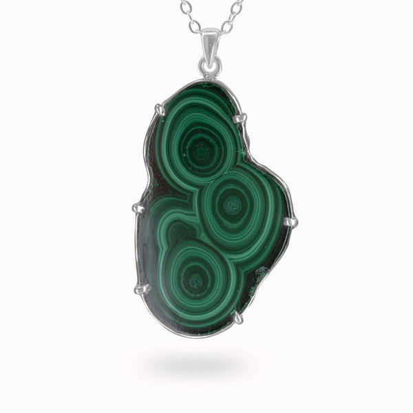 Top Natural Green Malachite Necklace Pendant Jewelry For Woman Man Wealth  Healing Luck Gift Crystal Beads
