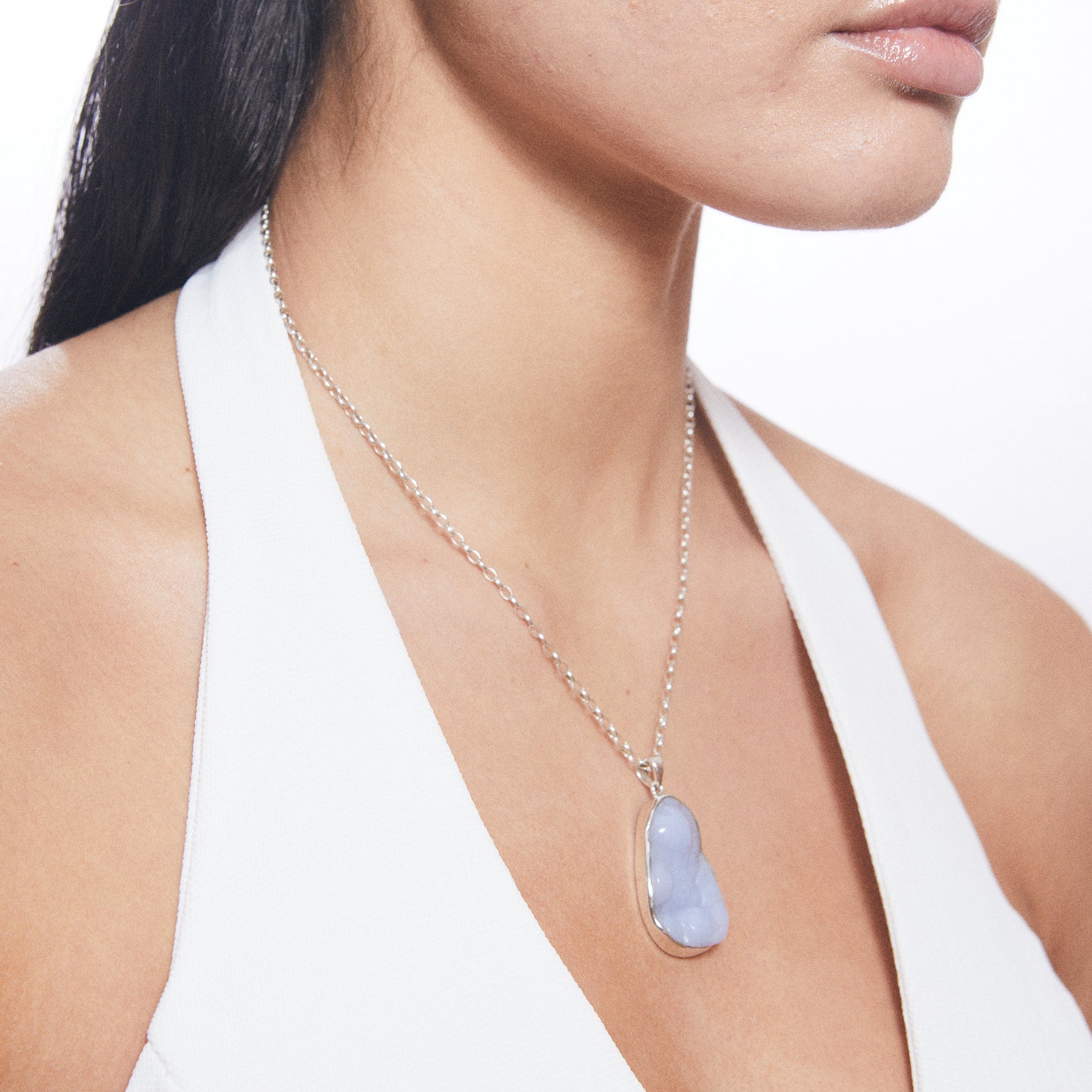 Blue Chalcedony Necklace