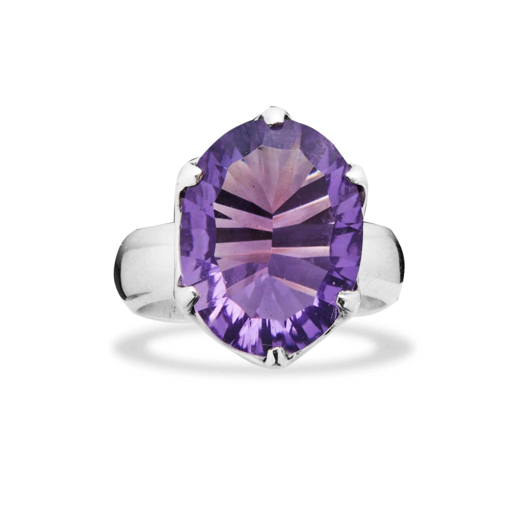 OVAL AMETHYST RING 