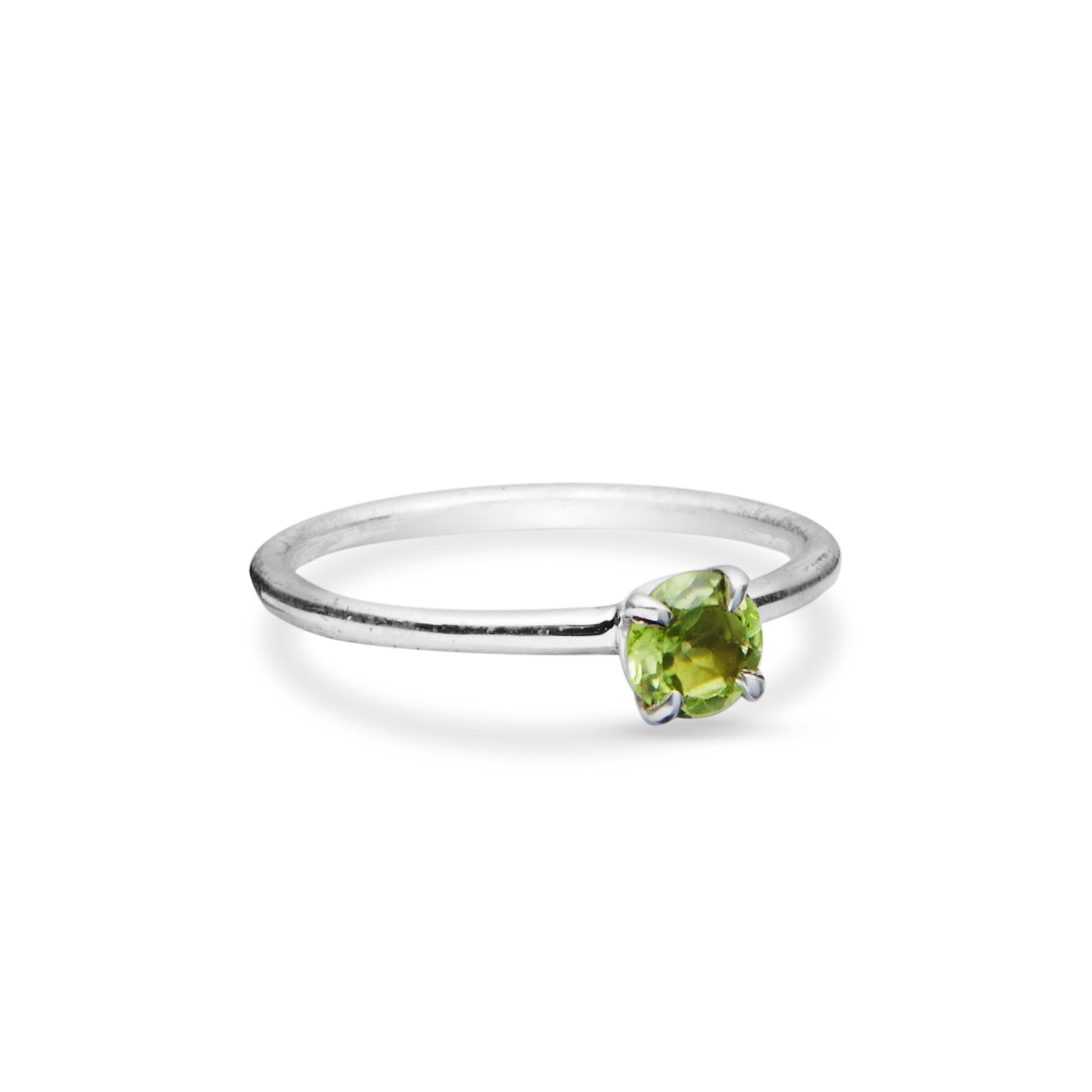 ROUND PERIDOT RING