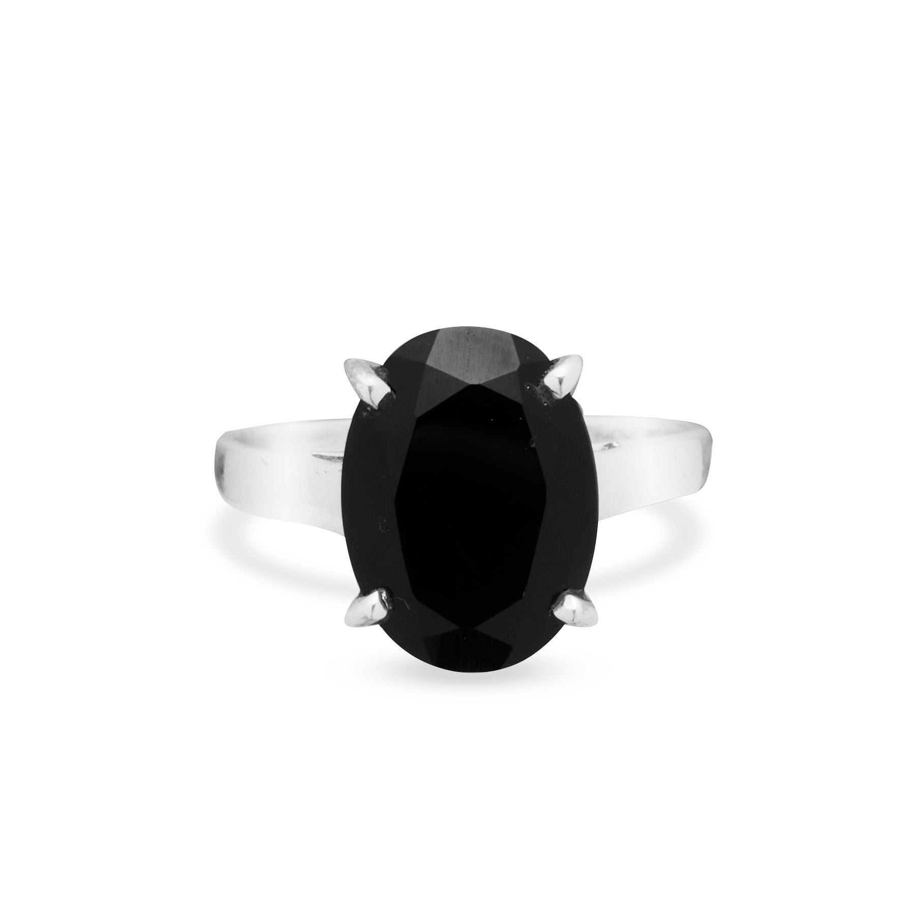 OVAL ONYX RING 