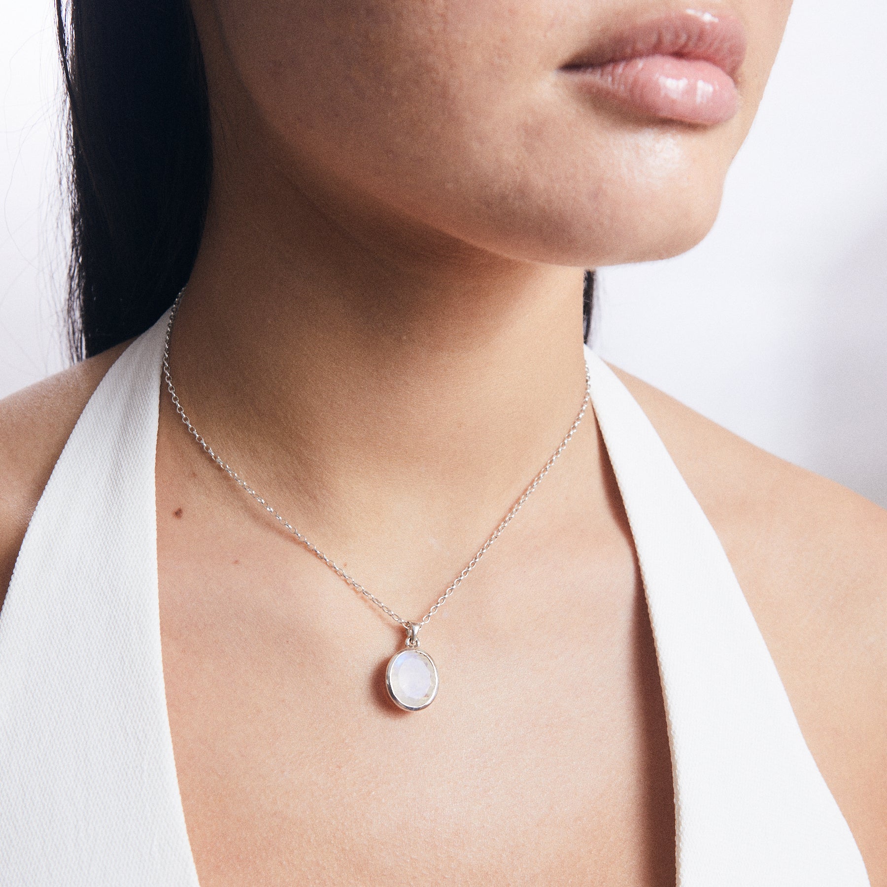 Rainbow Moonstone Necklace