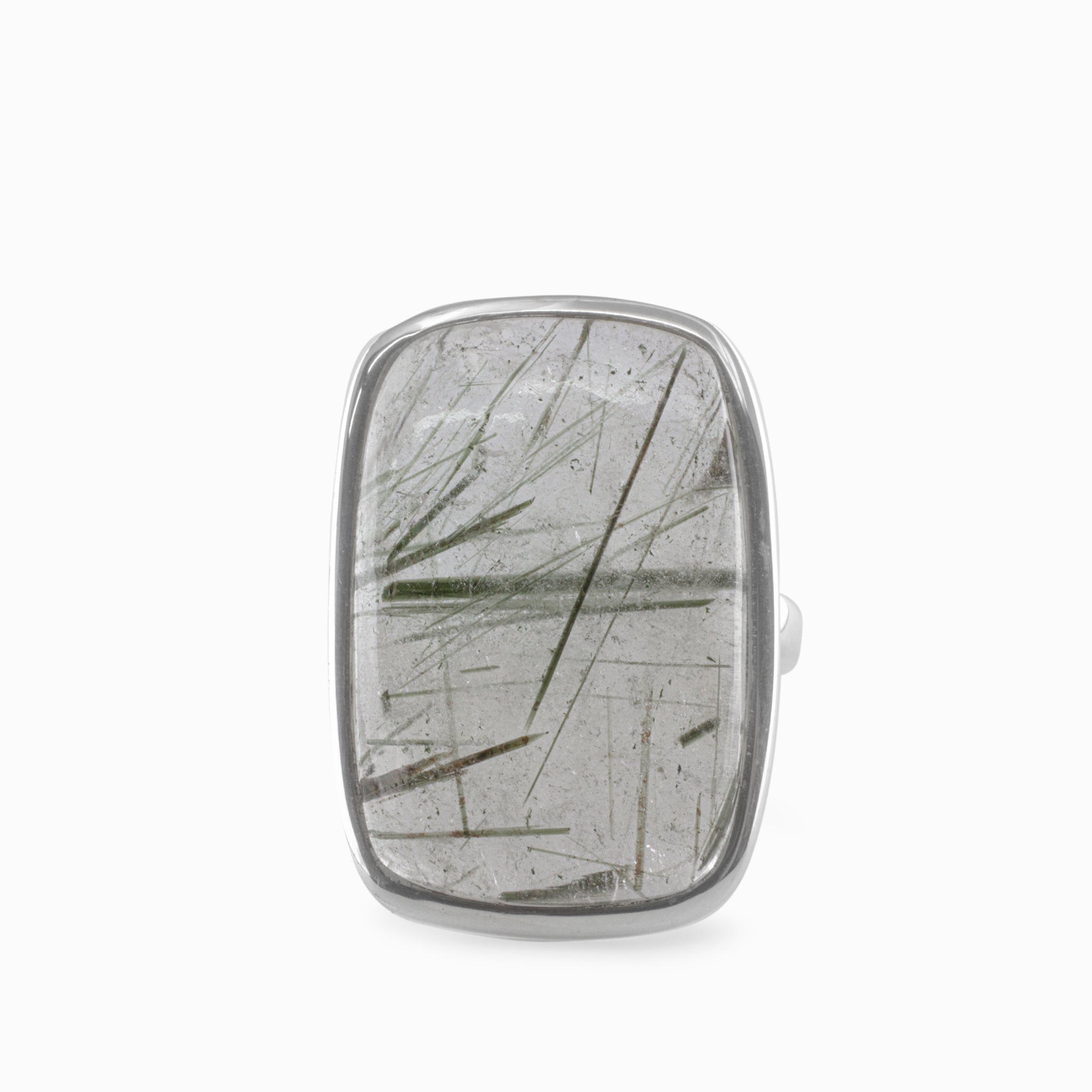 epidote in quartz ring