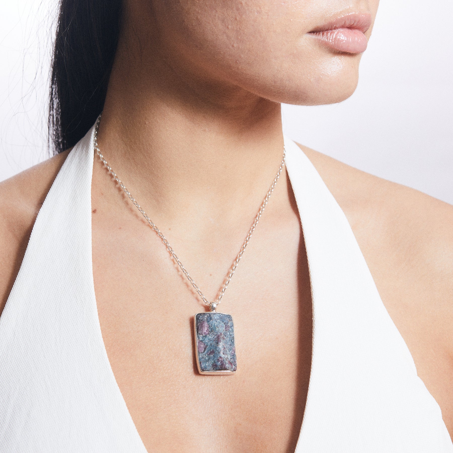 Ruby in Kyanite Necklace