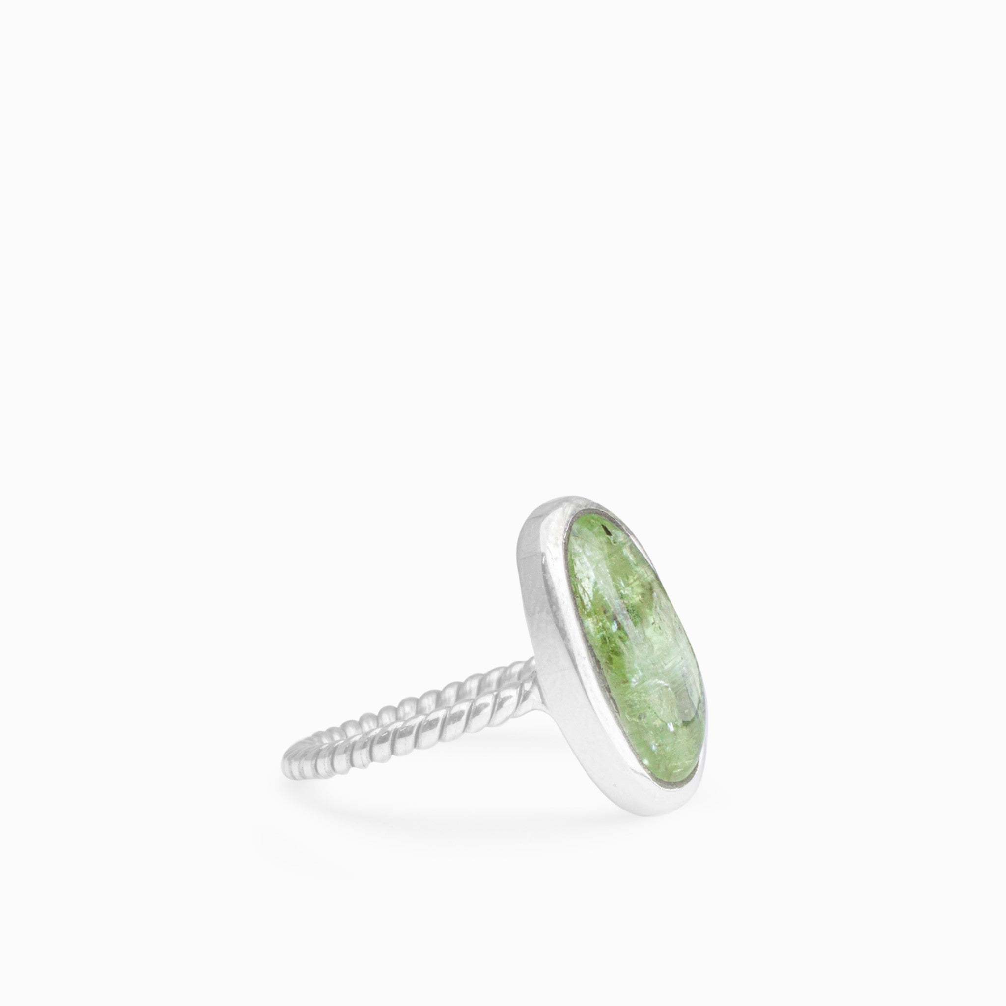 green kyanite ring 