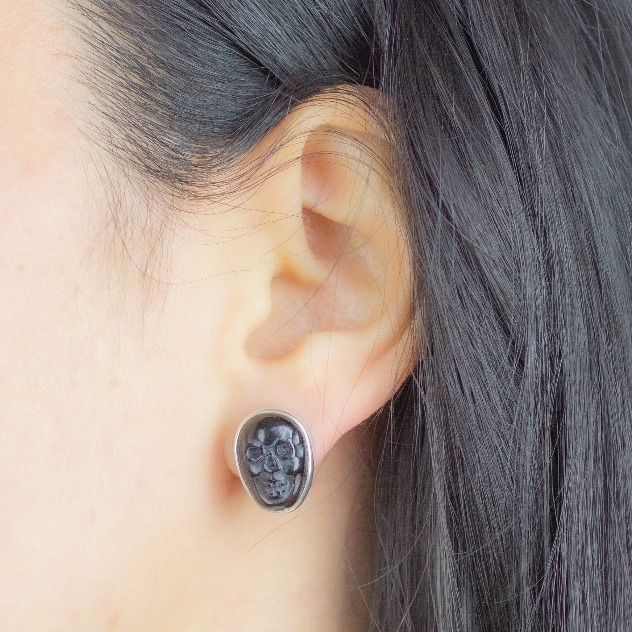 Obsidian earrings deals