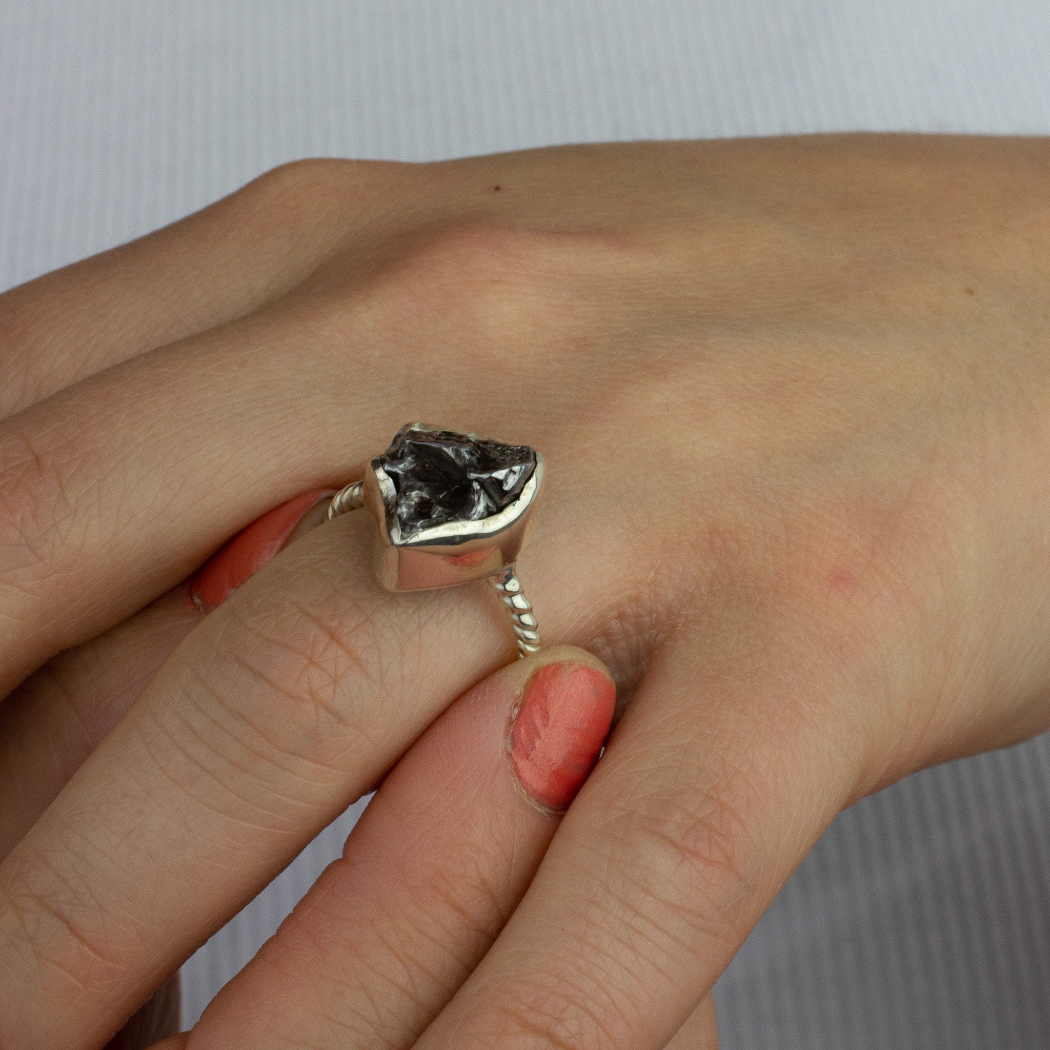 Campo Del Cielo Meteorite Ring