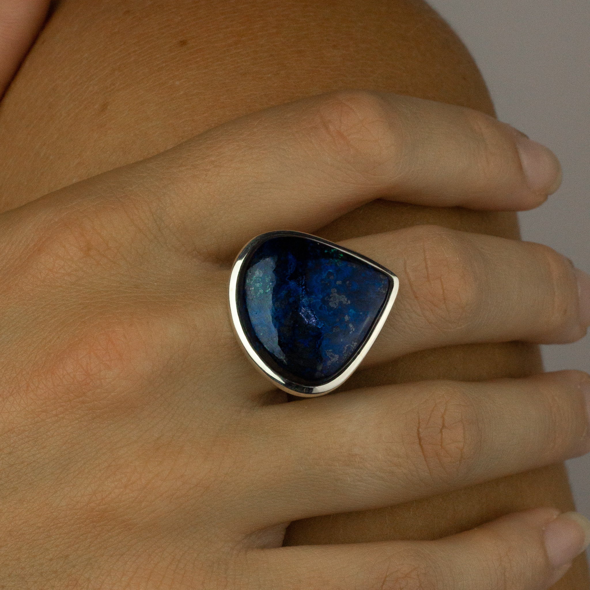 Azurite ring deals